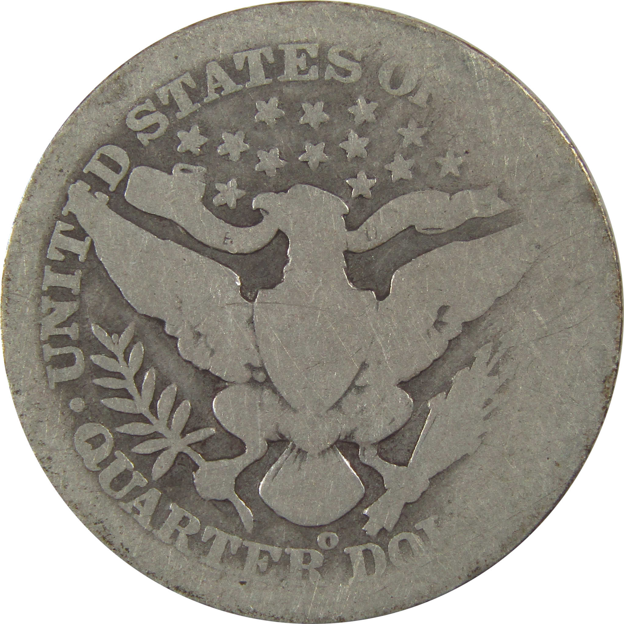 1905 O Barber Silver Quarter AG About Good 25c Coin SKU:I24493