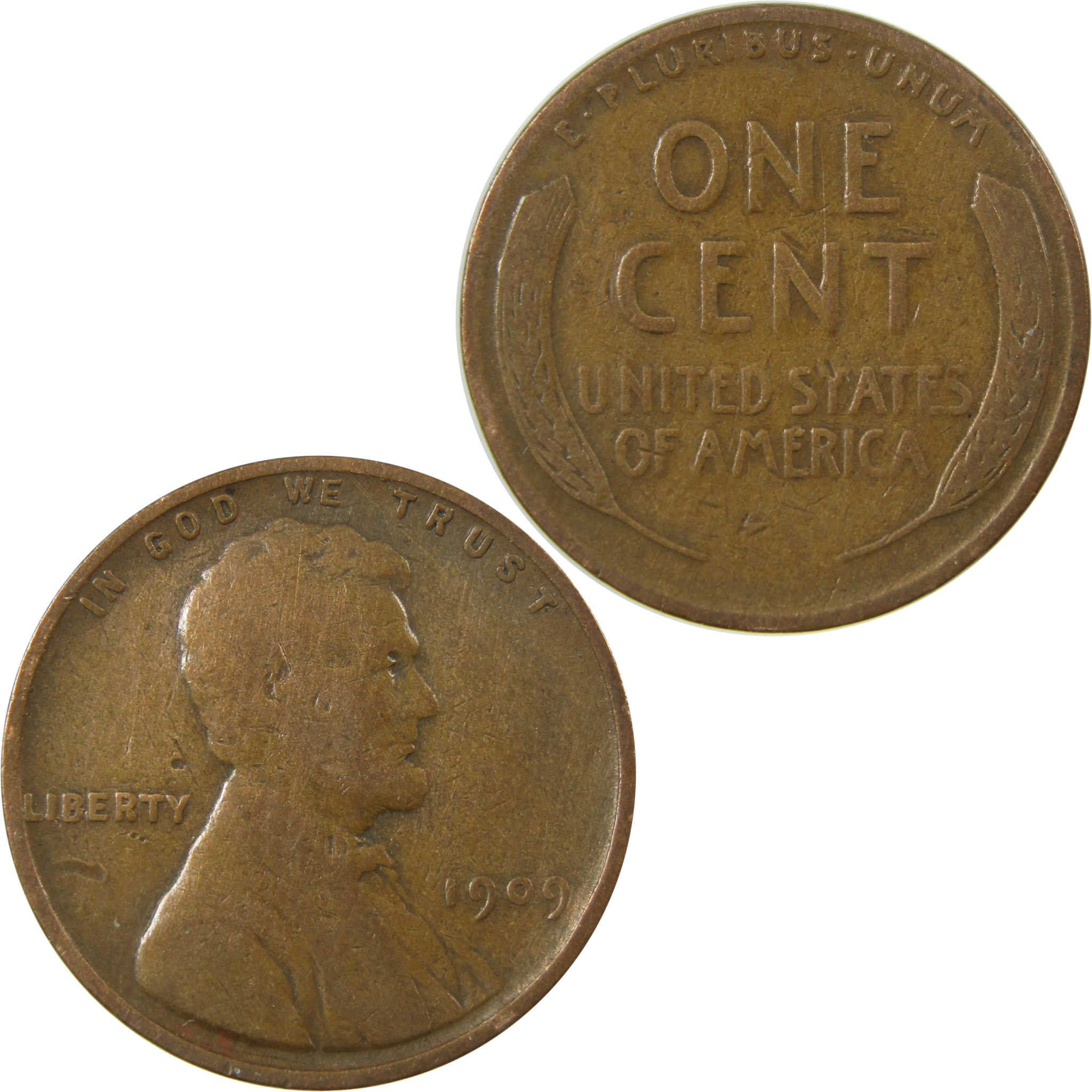 1909 Lincoln Wheat Cent G Good Penny 1c Coin Collectible SKU:I26699