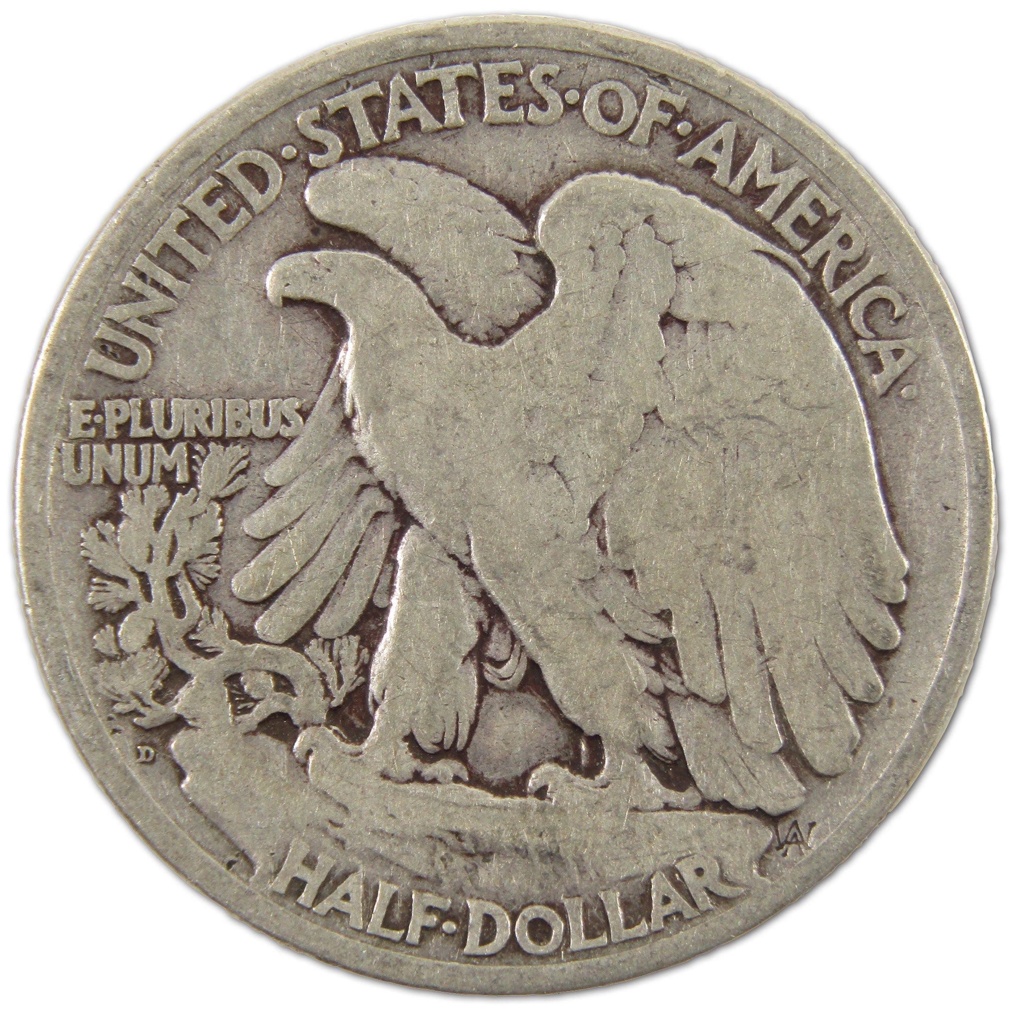 1920 D Liberty Walking Half Dollar G Good Silver 50c Coin SKU:I10780