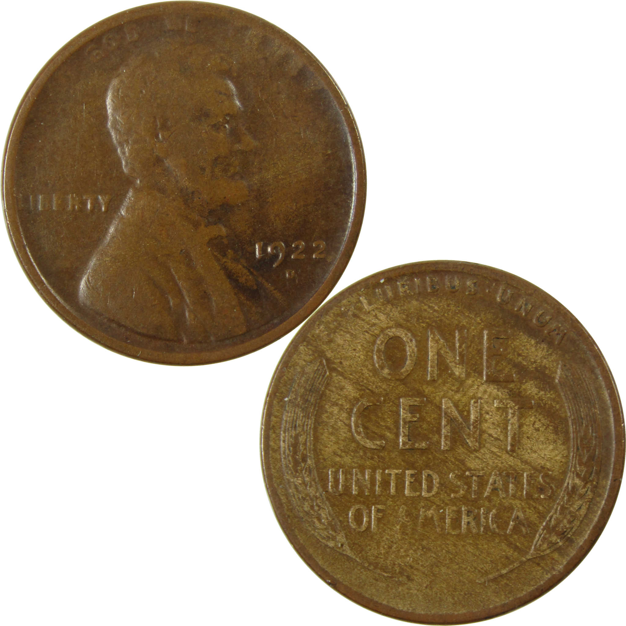 1922 D Lincoln Wheat Cent F Fine Penny 1c Coin Collectible SKU:I28326