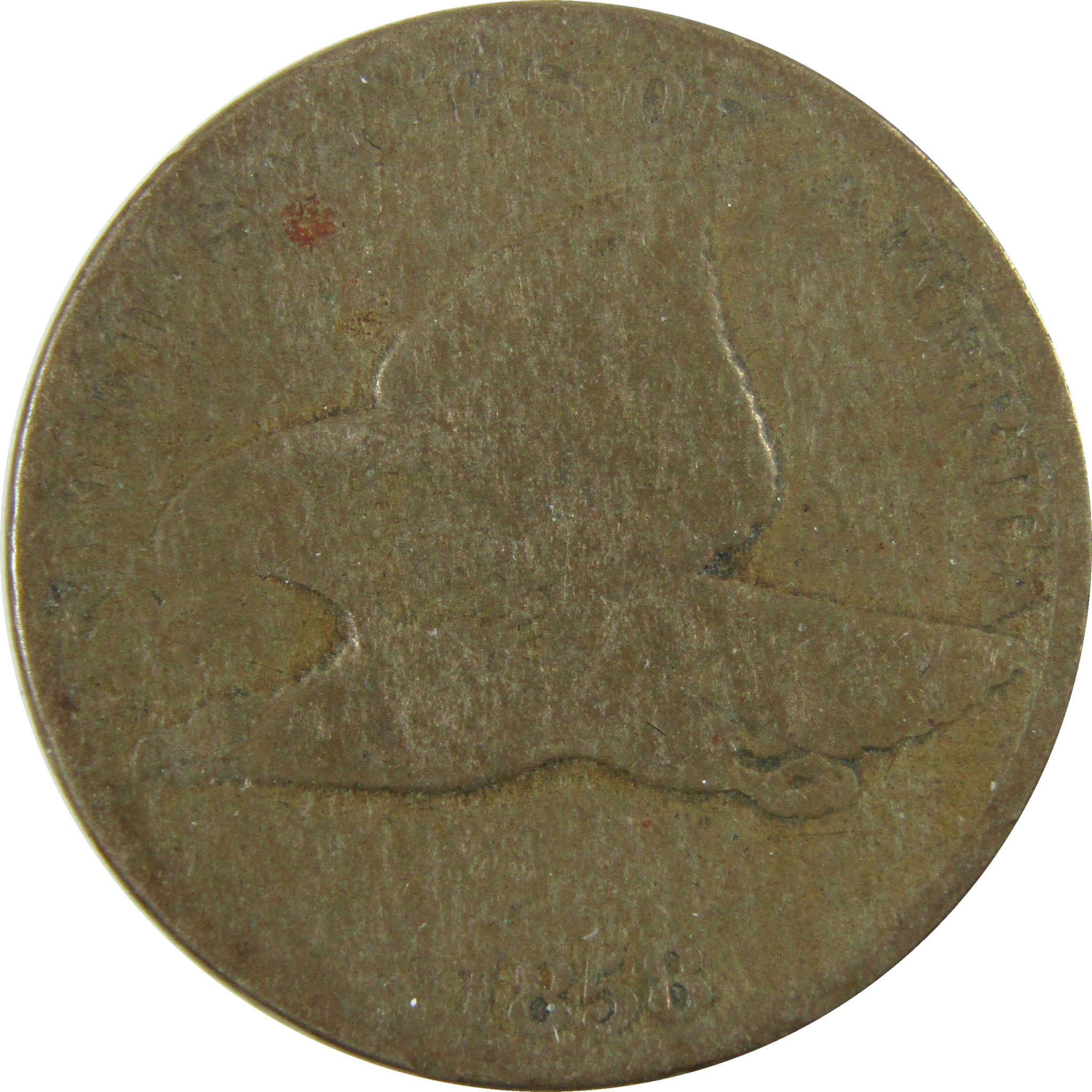 1858 Large Letters Flying Eagle Cent G Good Details SKU:I28210