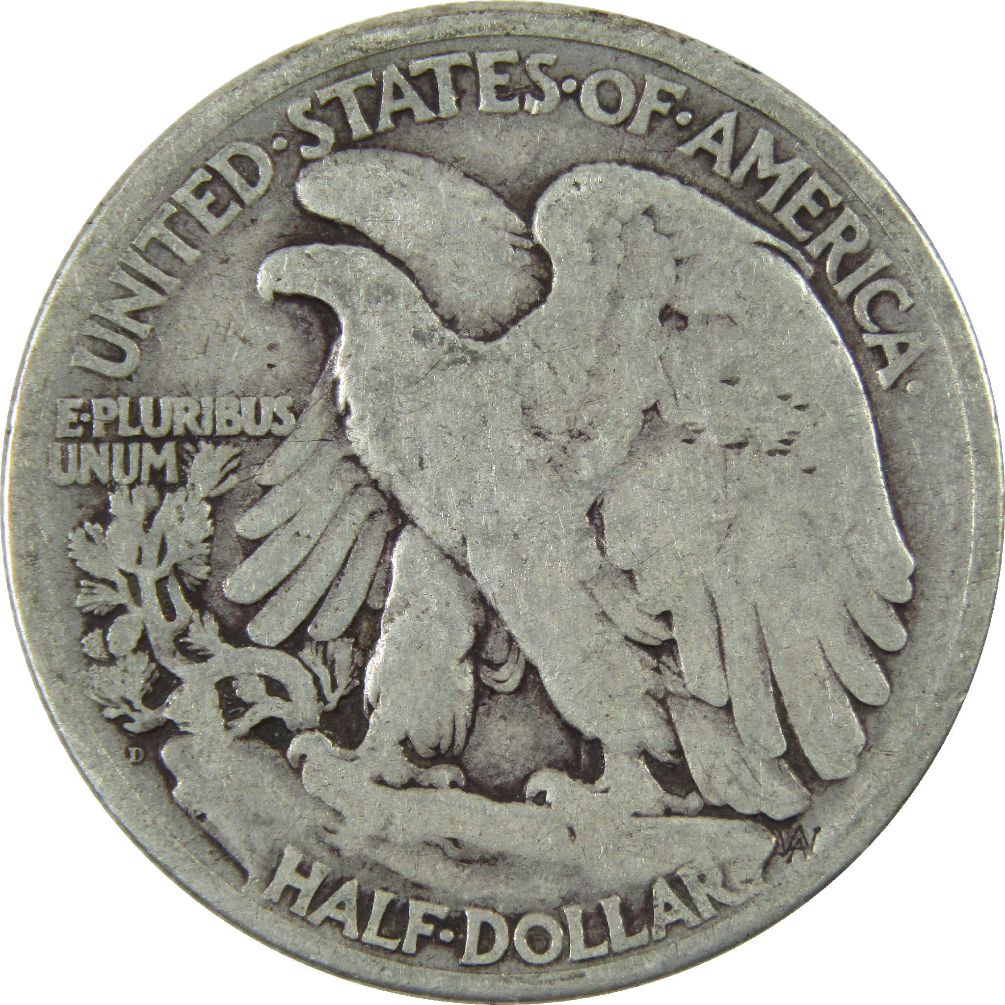 1929 D Liberty Walking Half Dollar G Good Silver 50c Coin SKU:I11882