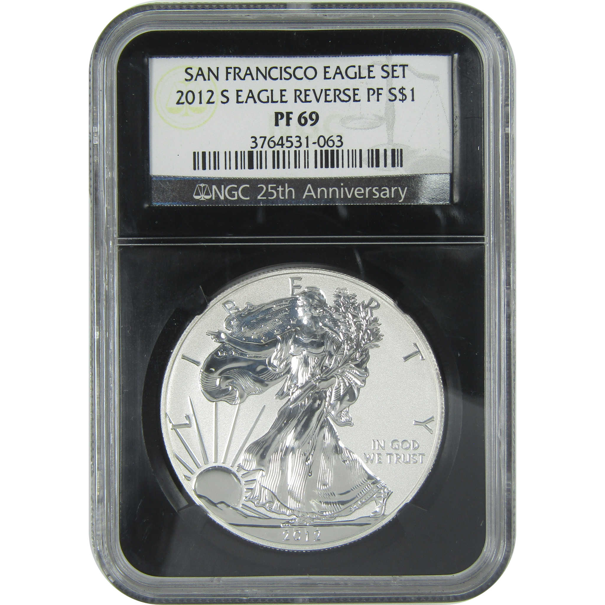 2012 S American Eagle Dollar PF 69 NGC 1 oz .999 Silver SKU:CPC9522