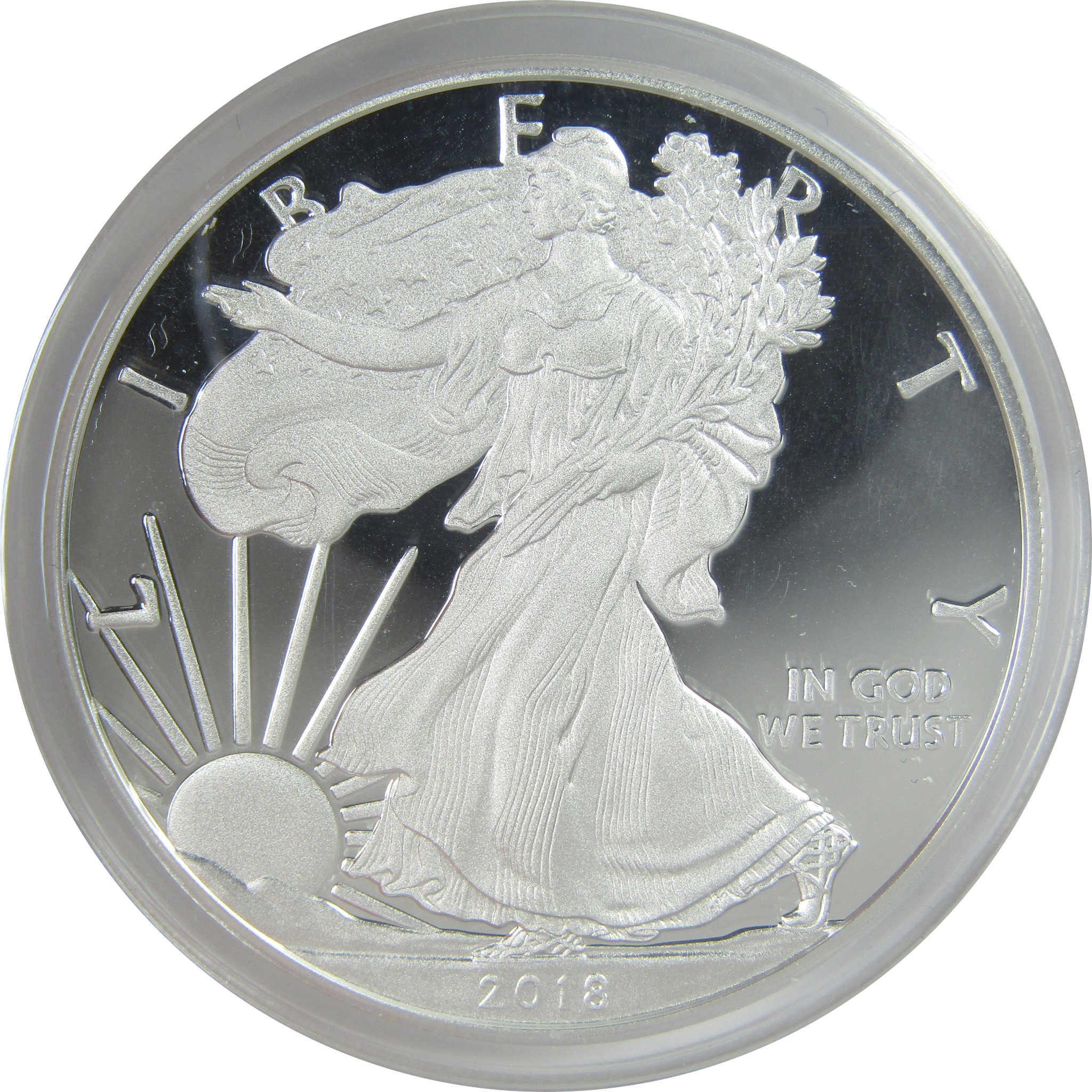 2018 W American Silver Eagle PR 70 DCAM PCGS First Strike SKU:CPC9291