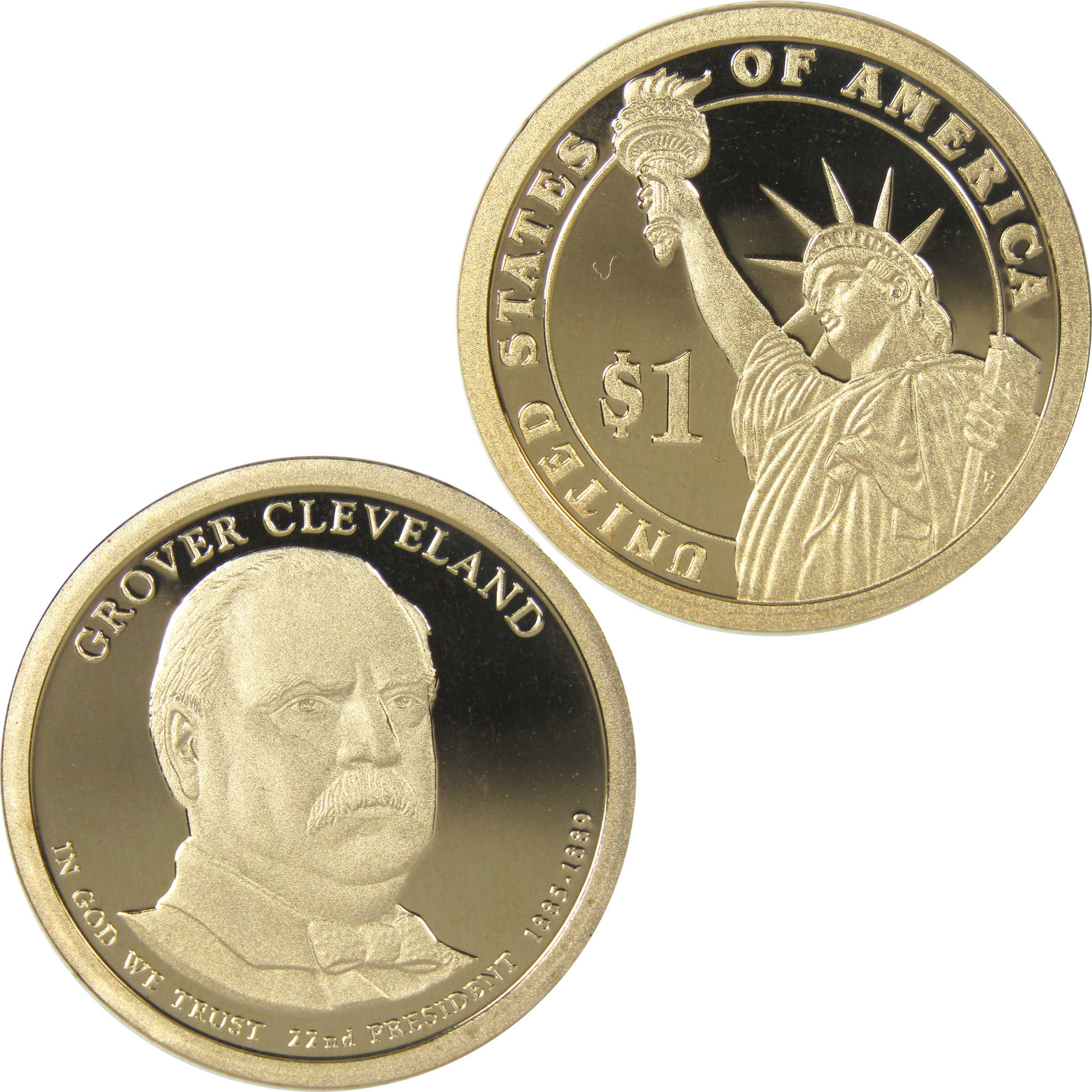 2012 S Grover Cleveland 1st Term Presidential Dollar Choice Proof $1