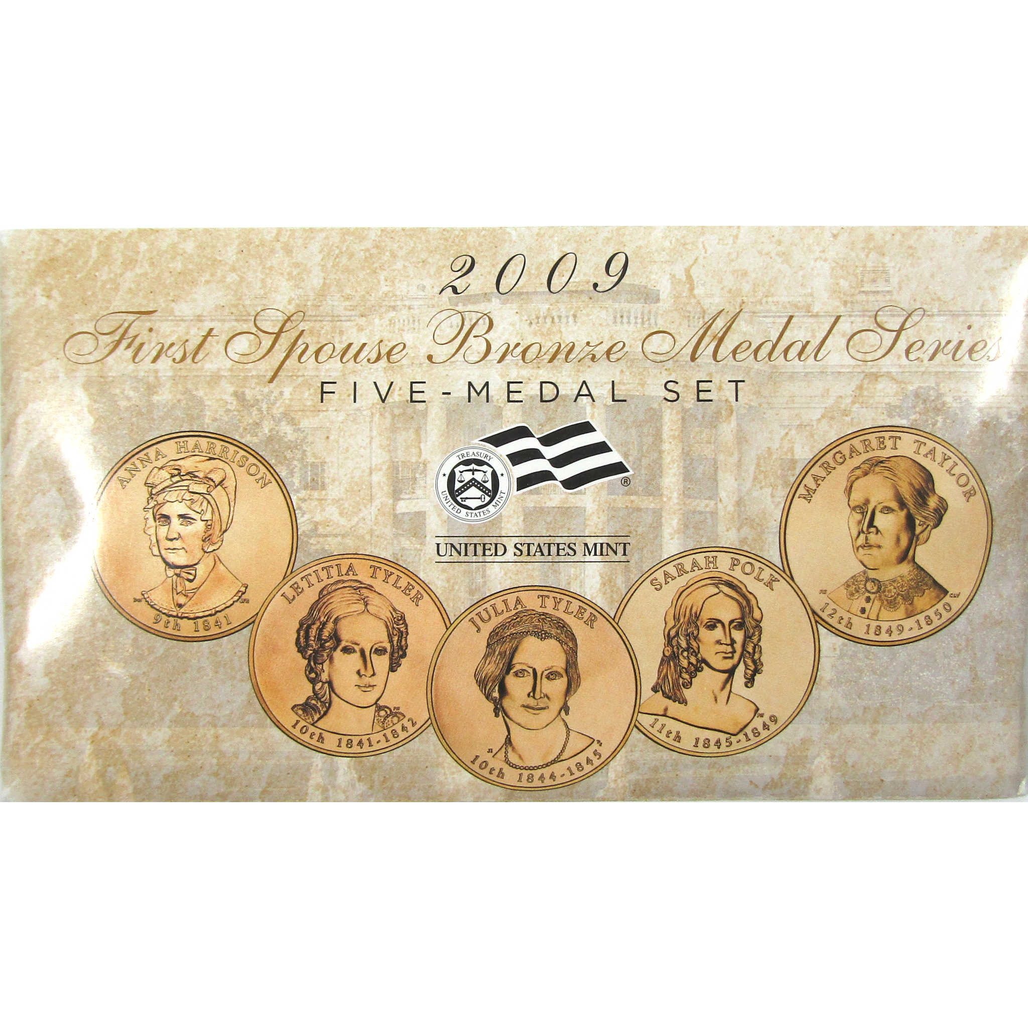 2009 First Spouse Bronze Medal Series 5 Piece Set SKU:CPC8988