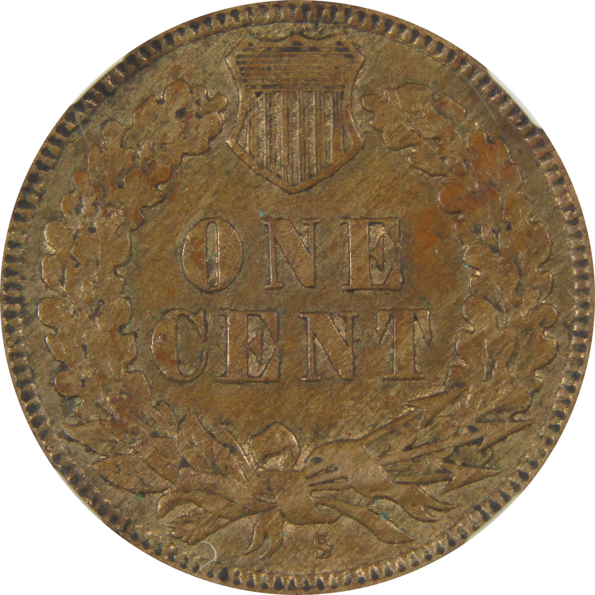 1909 S Indian Head Cent AU 58 BN NGC Penny 1c Coin SKU:I23412