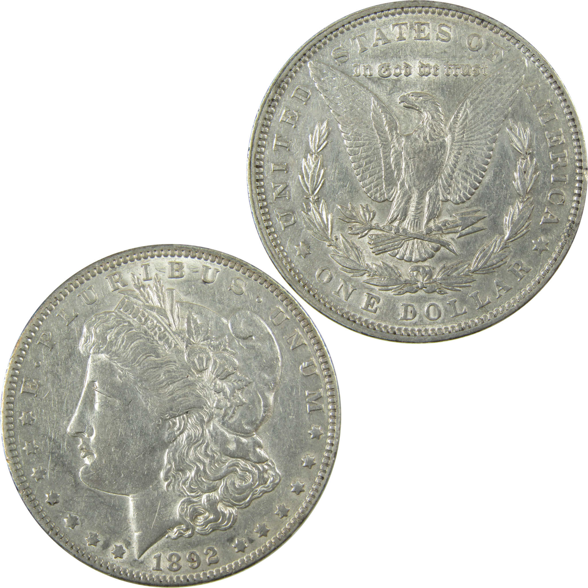 1892 Morgan Silver Dollar XF EF Extremely Fine $1 Coin SKU:I28085 - Morgan coin - Morgan silver dollar - Morgan silver dollar for sale - Profile Coins &amp; Collectibles