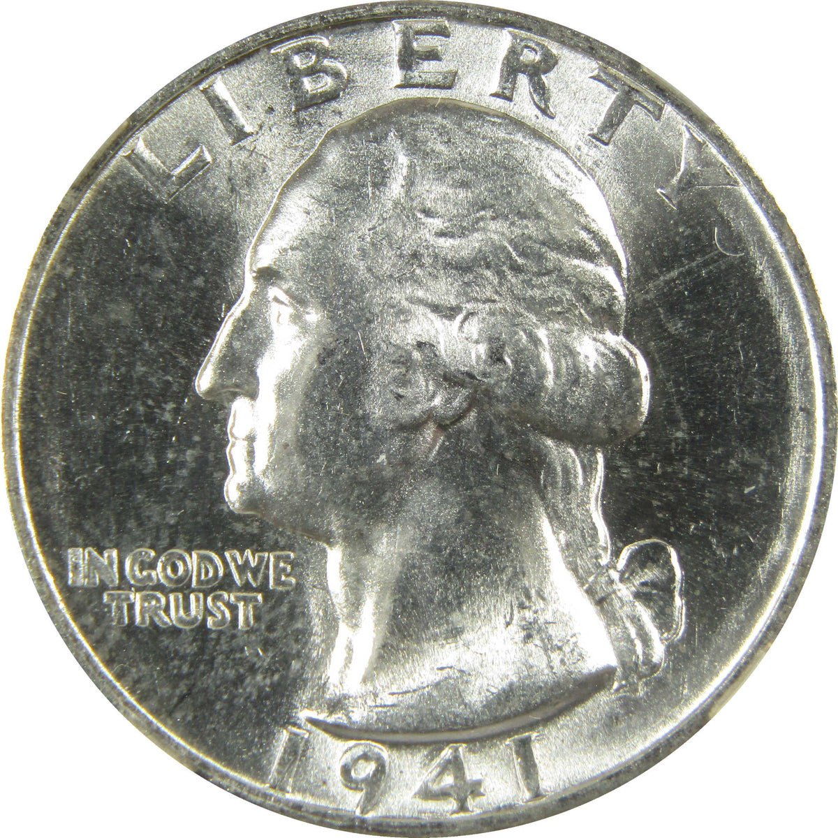 1941 S Washington Silver 25c MS 64 NGC Bag Fragment SKU:I28702