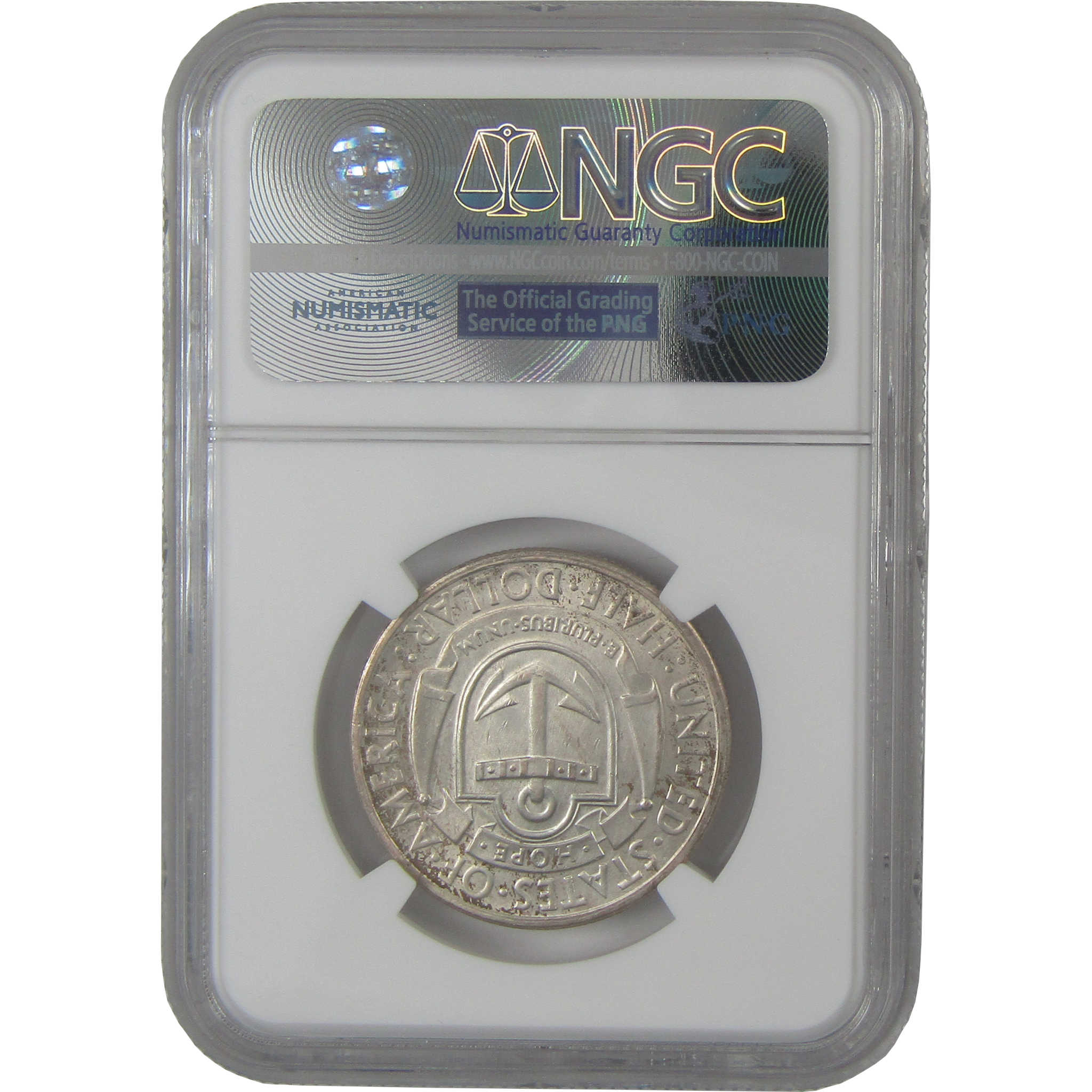 1936 D Providence Rhode Island Commemorative Silver 50c MS 64 NGC