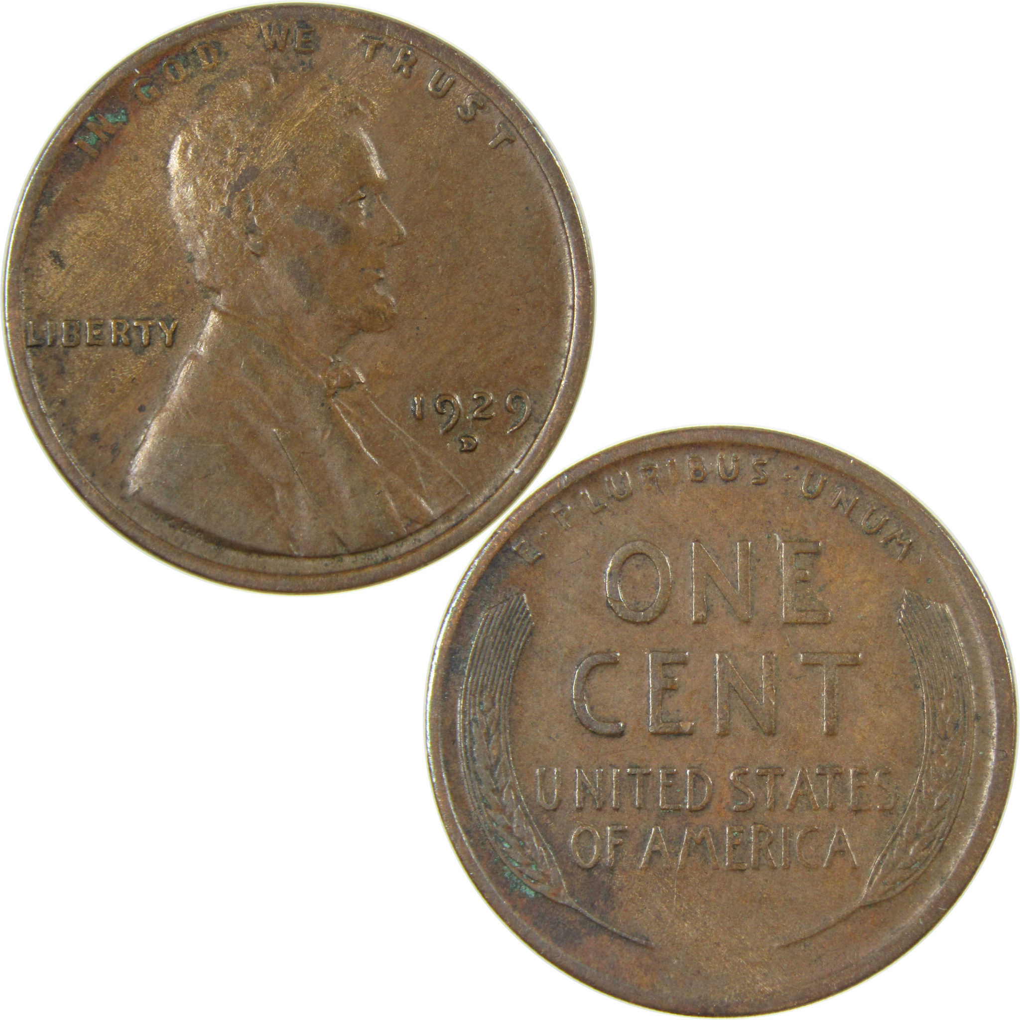 1929 D Lincoln Wheat Cent VF Very Fine Penny 1c Coin SKU:I27273