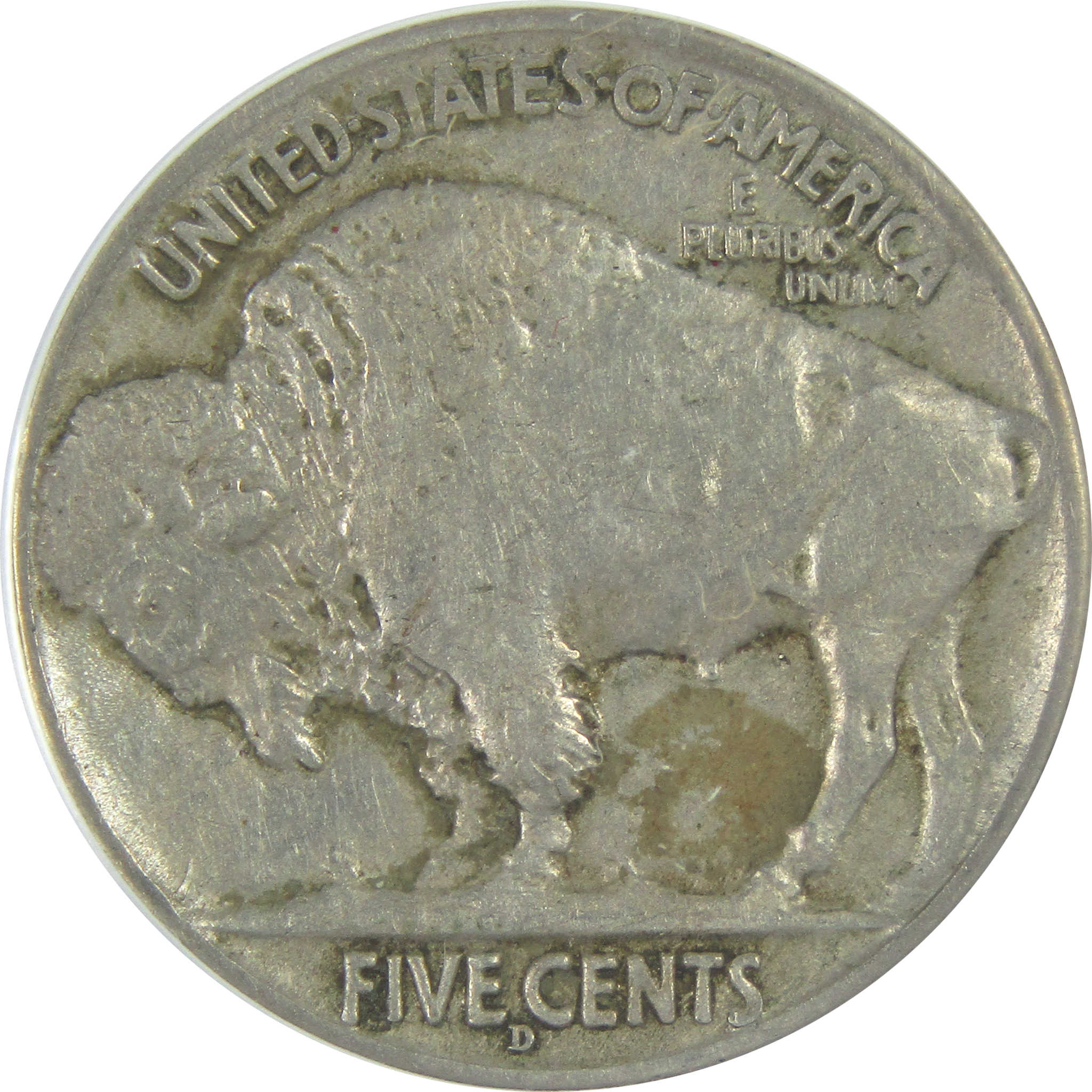 1916 D Indian Head Buffalo Nickel EF 45 ANACS 5c Coin SKU:I16285