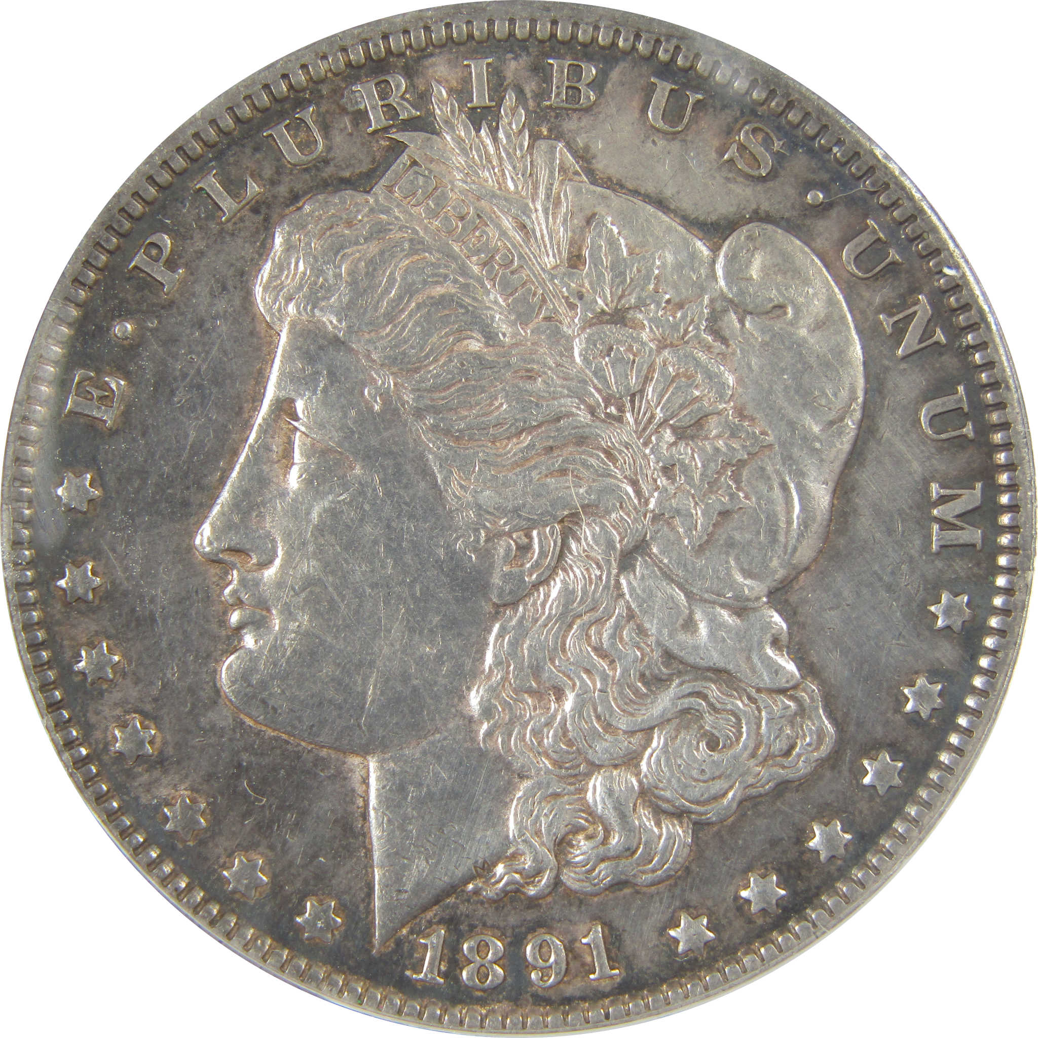 1891 CC Morgan Dollar AU 55 Details ANACS Silver $1 Coin SKU:CPC0822 - Morgan coin - Morgan silver dollar - Morgan silver dollar for sale - Profile Coins &amp; Collectibles