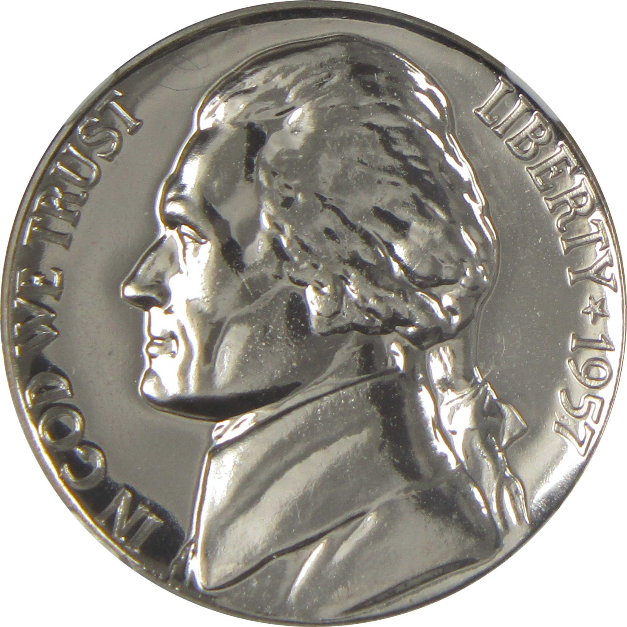 1957 Jefferson Nickel PF 66 NGC Proof 5c Coin SKU:I20641