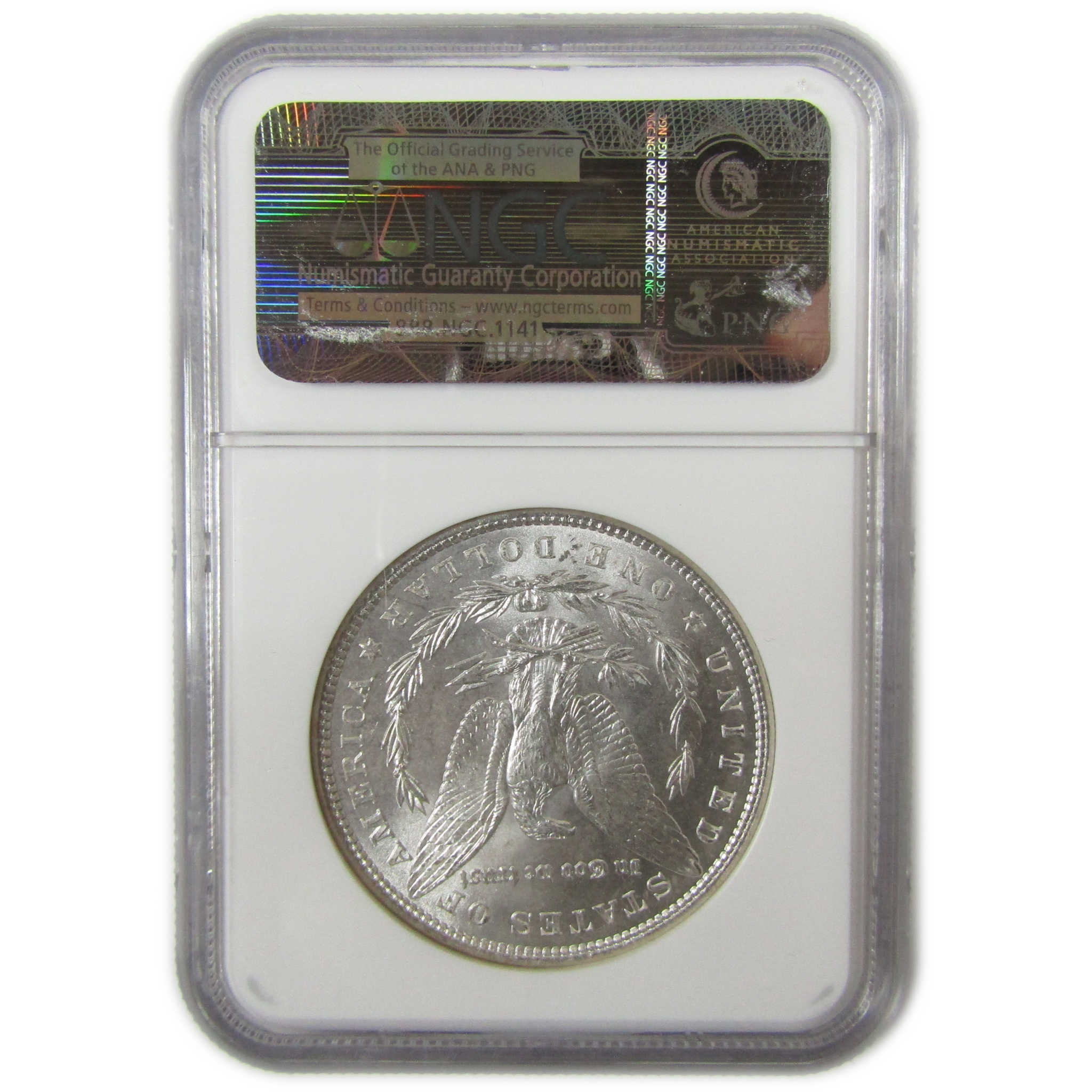 1886 Morgan Silver Dollar MS 63 NGC Uncirculated $1 Coin SKU:CP1675