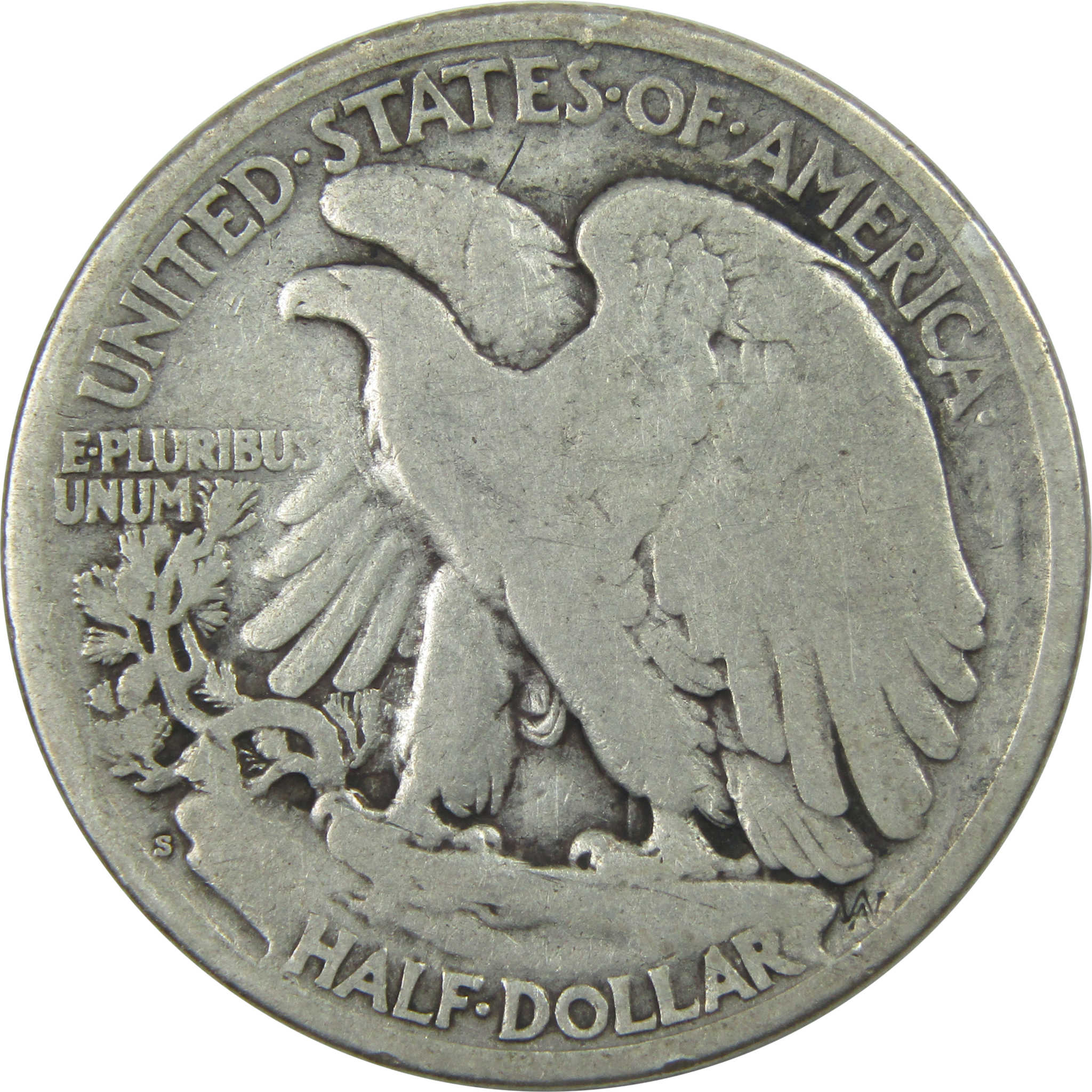 1917 S Reverse Liberty Walking Half Dollar VG Very Good SKU:I15265