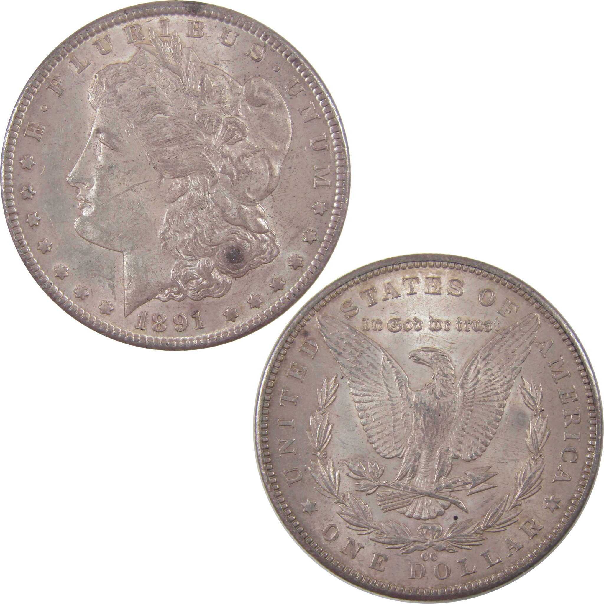 1891 CC Morgan Dollar Borderline Uncirculated Silver SKU:I17979 - Morgan coin - Morgan silver dollar - Morgan silver dollar for sale - Profile Coins &amp; Collectibles