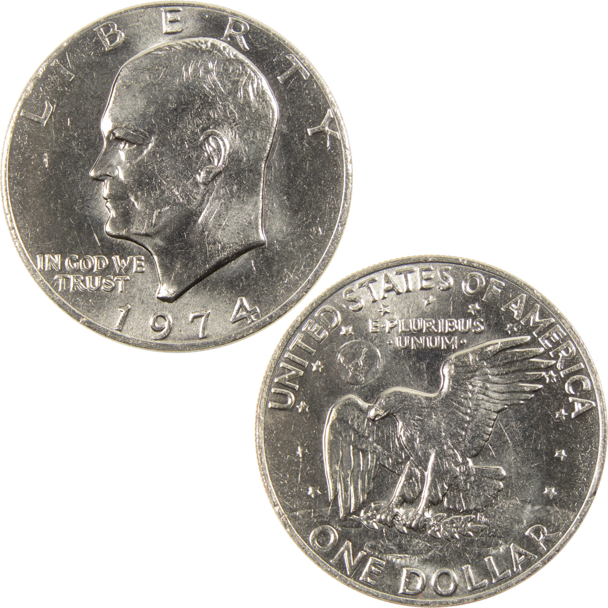 1974 Eisenhower Dollar BU Uncirculated Clad IKE 1 Coin