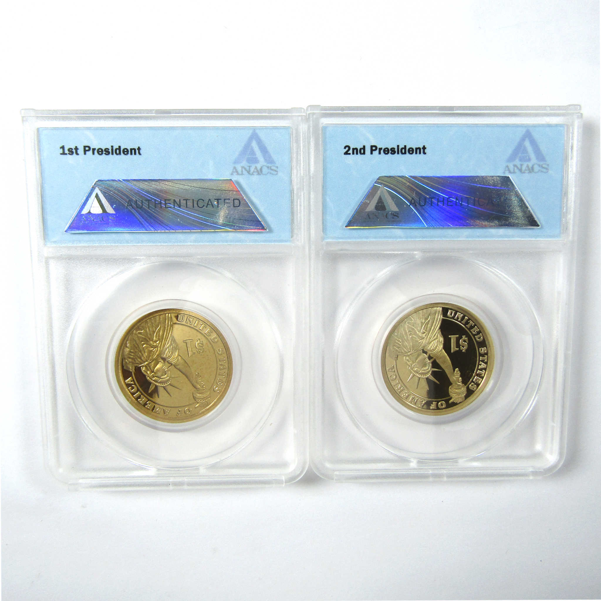 2007 Presidential Dollar 4 Coin Set PR 70 DCAM ANACS SKU:CPC6614