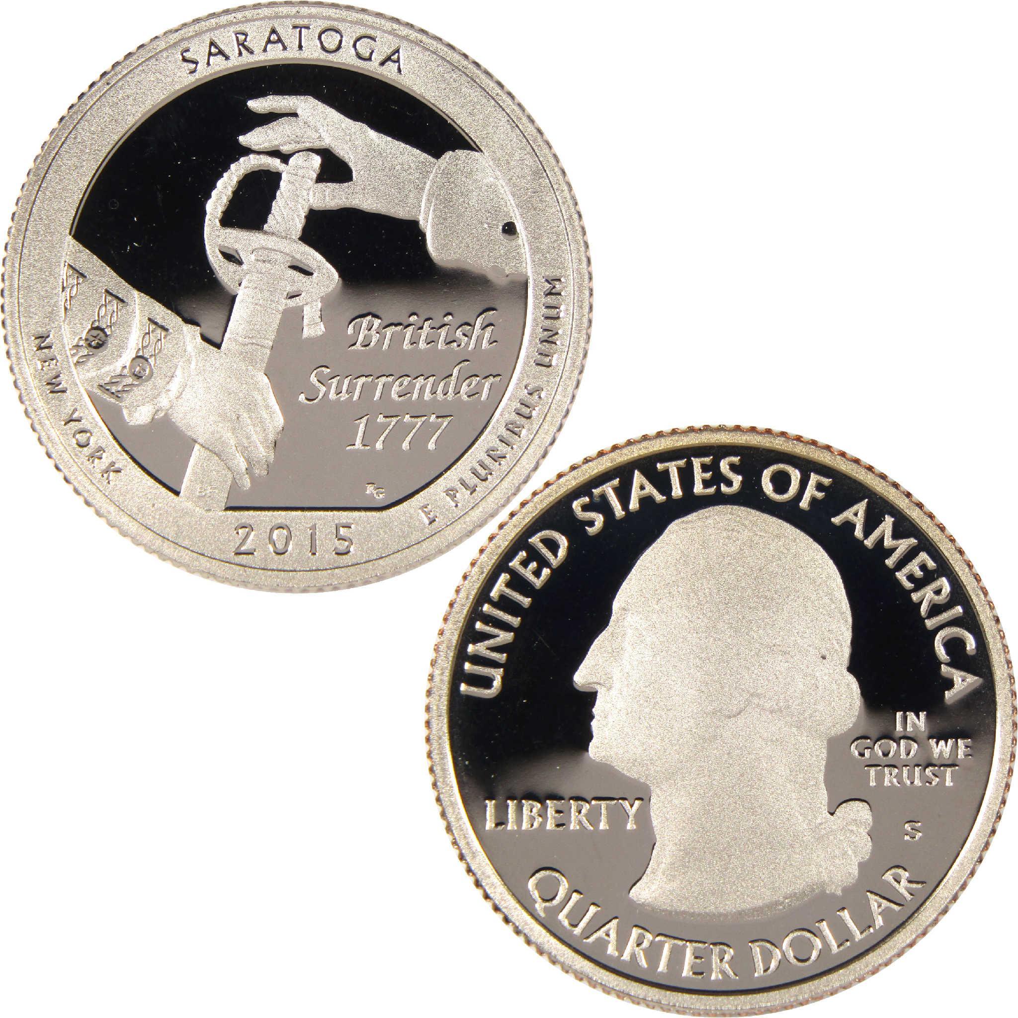 2015 Saratoga 5 oz. ATB Silver Coin - Uncirculated - SKU #20252