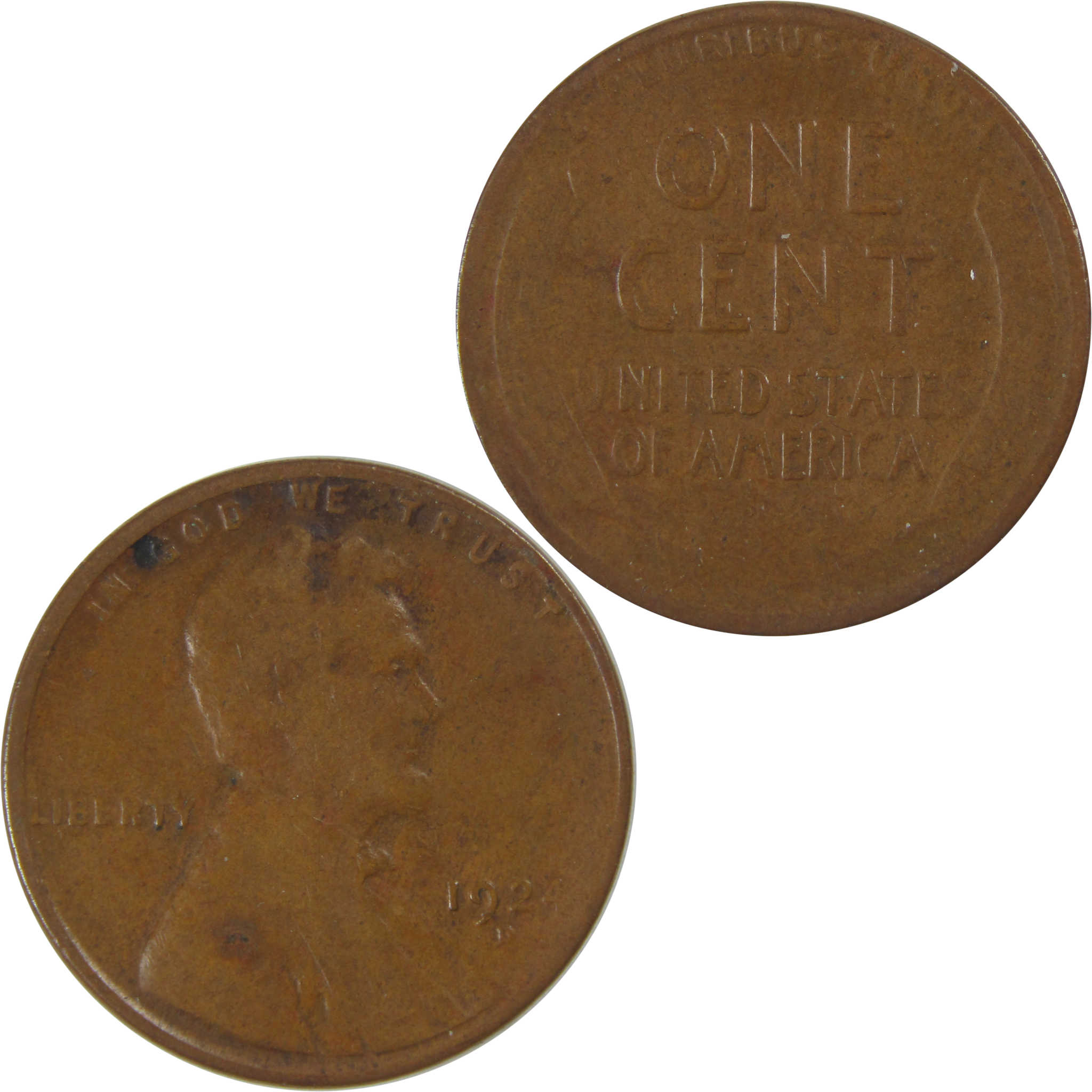 1924 D Lincoln Wheat Cent G Good Penny 1c Coin SKU:I23769