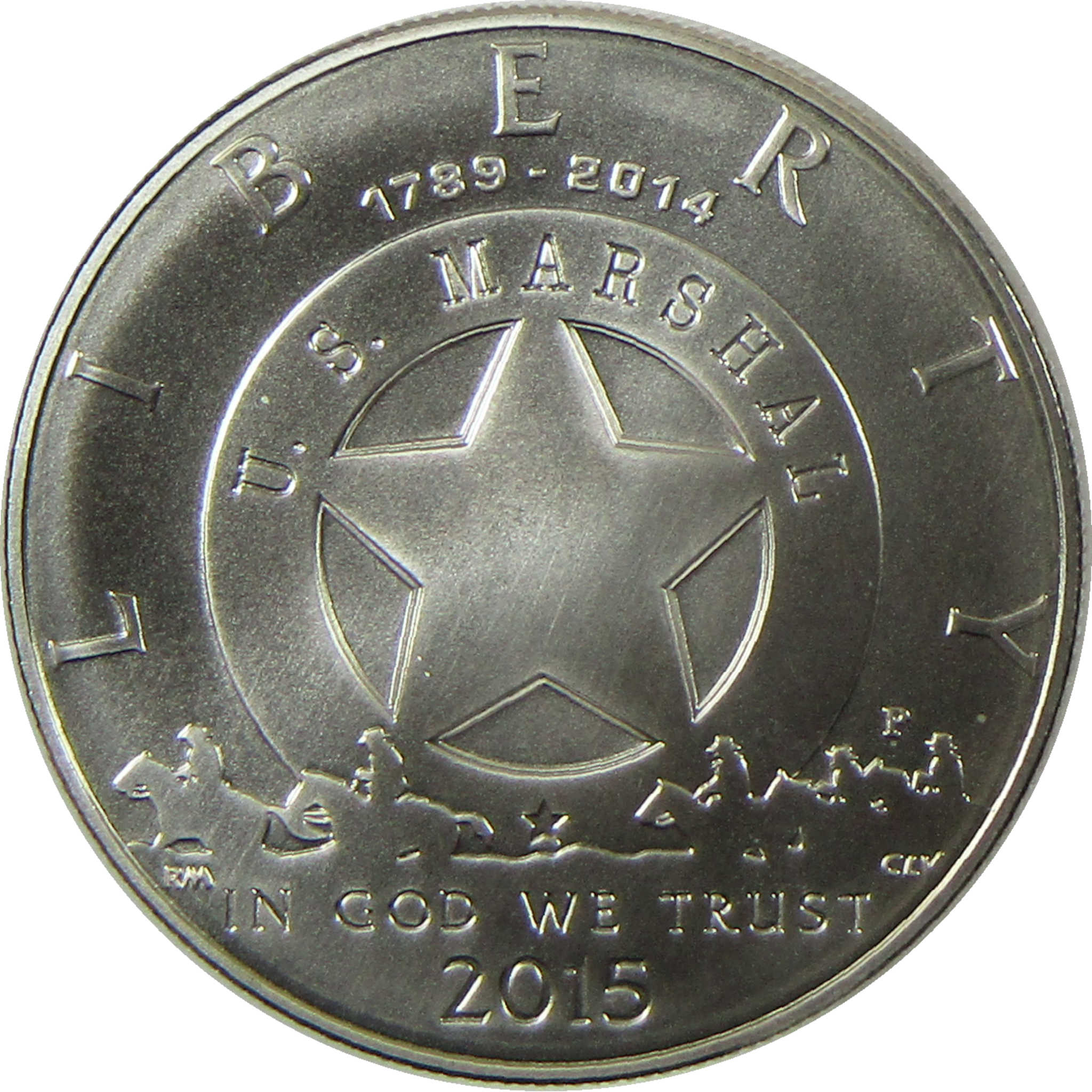 2015 P U.S. Marshals Service Commemorative Silver Dollar Uncirculated