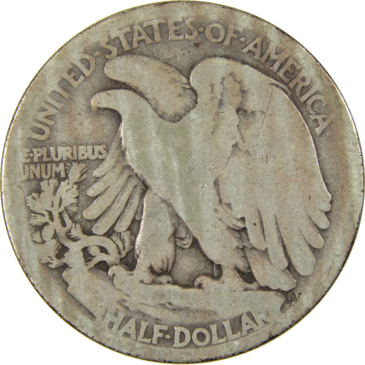 1917 S Obverse Liberty Walking Silver Half Dollar G Good SKU:I28622