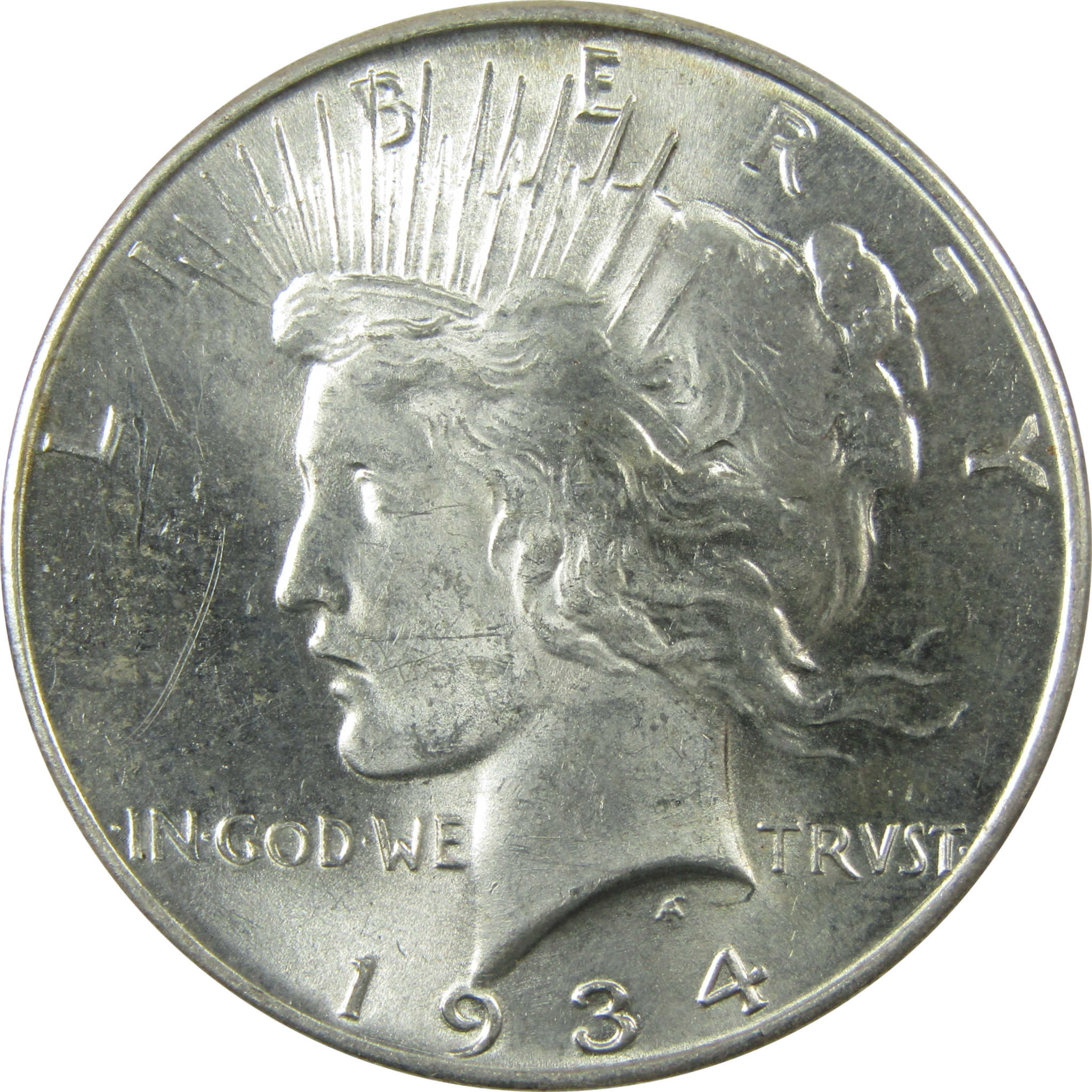 1934 Peace Silver Dollar Uncirculated Mint State $1 Coin SKU:I24765