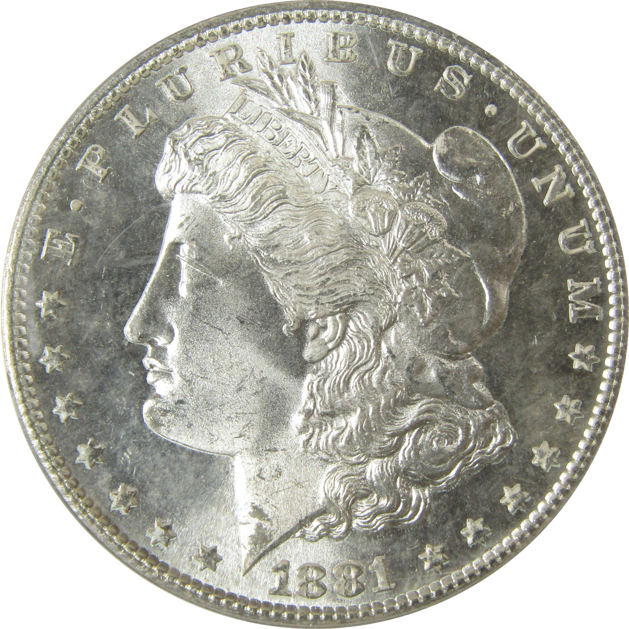 1881 S Morgan Silver Dollar MS 64 ANACS Uncirculated SKU:I28306