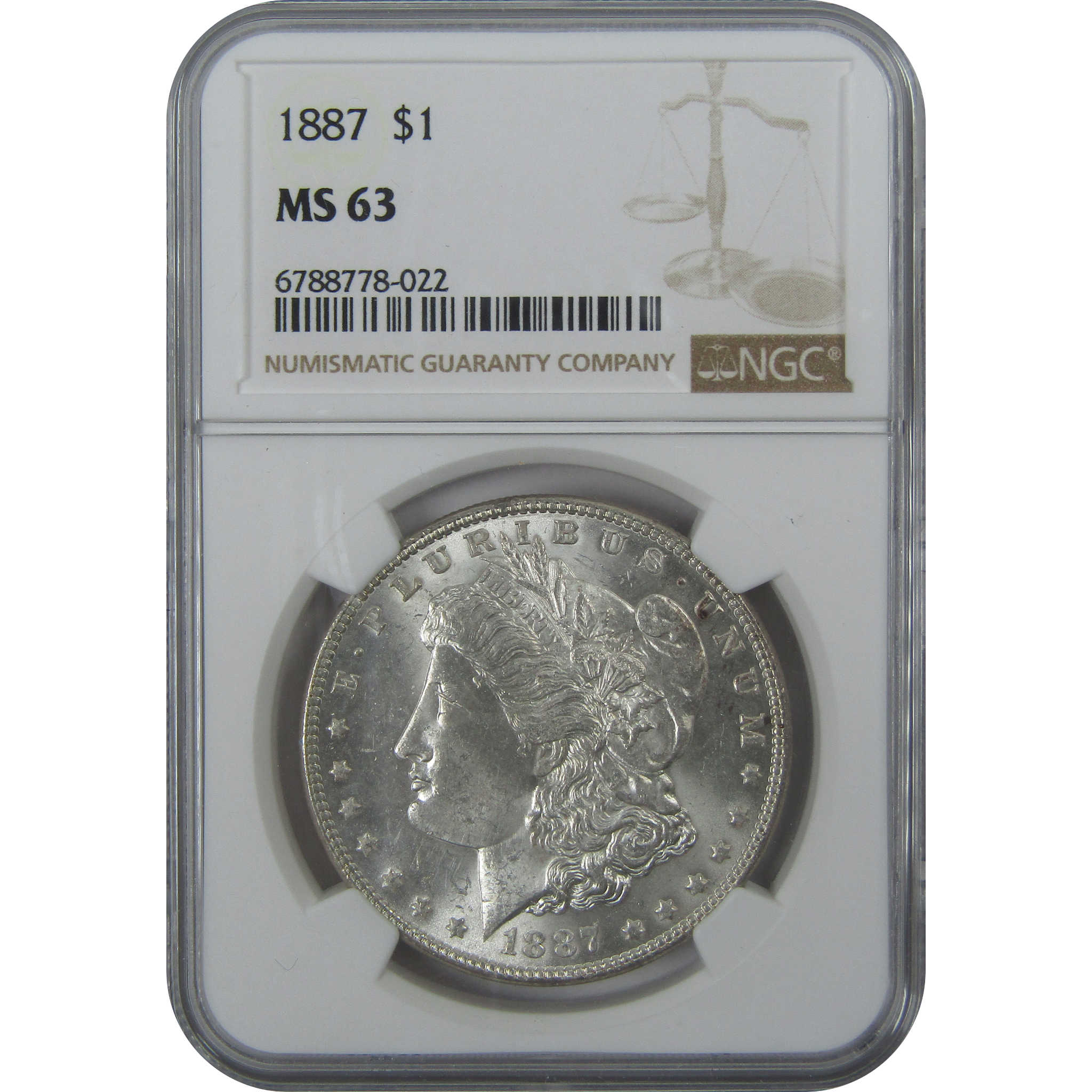 1887 Morgan Dollar MS 63 NGC Silver $1 Uncirculated Coin SKU:I15761 - Morgan coin - Morgan silver dollar - Morgan silver dollar for sale - Profile Coins &amp; Collectibles