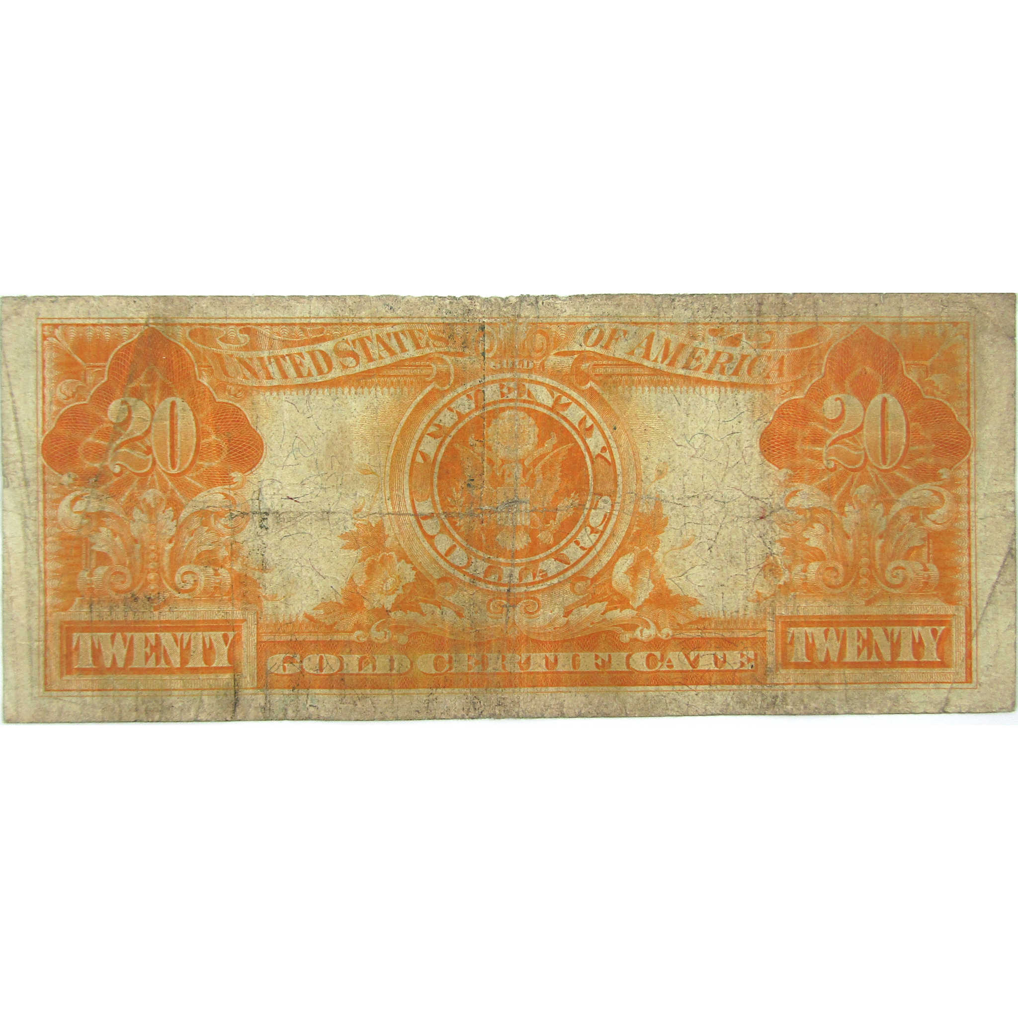 1906 $20 Large Size Gold Certificate FR1185 G/VG Good / Very Good