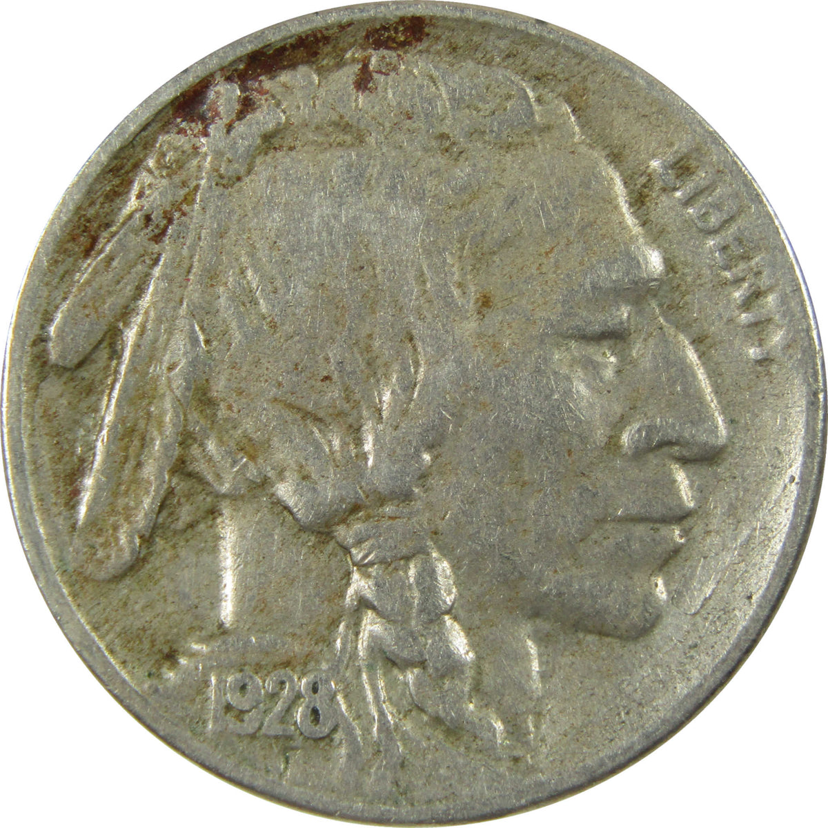 1928 S Indian Head Buffalo Nickel VF Very Fine 5c Coin SKU:I28607