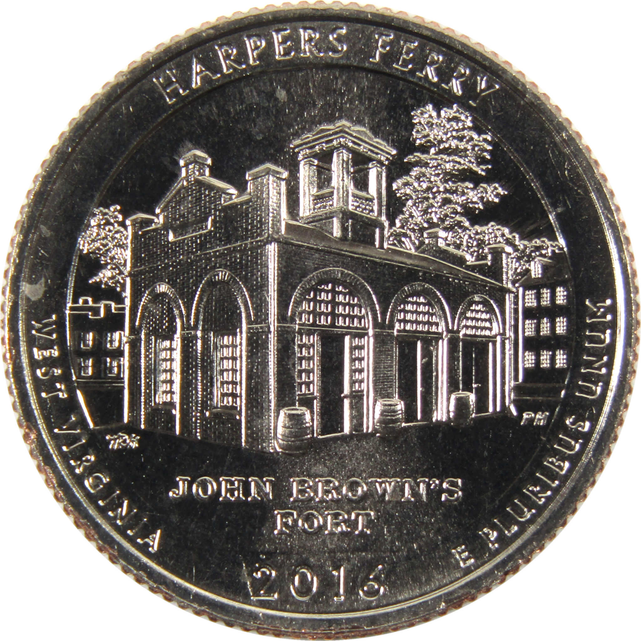 2016 S Harpers Ferry NHP National Park Quarter Uncirculated Clad Coin