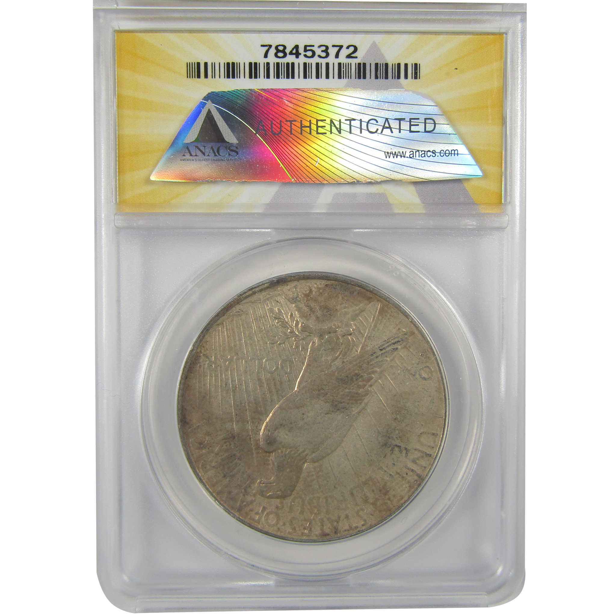1934 D Peace Dollar EF 45 Details ANACS Silver $1 Coin SKU:I21566