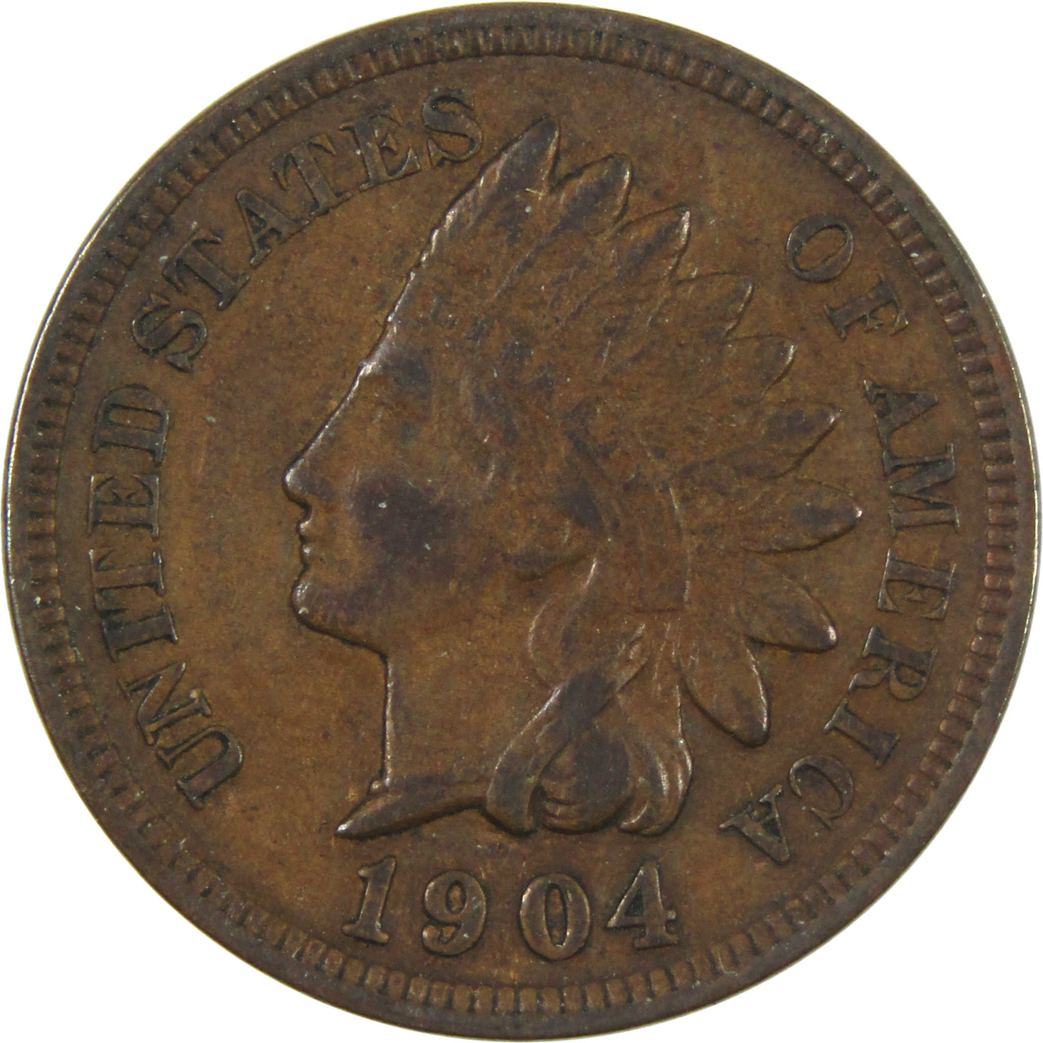 1904 Indian Head Cent XF EF Extremely Fine Penny 1c Coin SKU:I14707