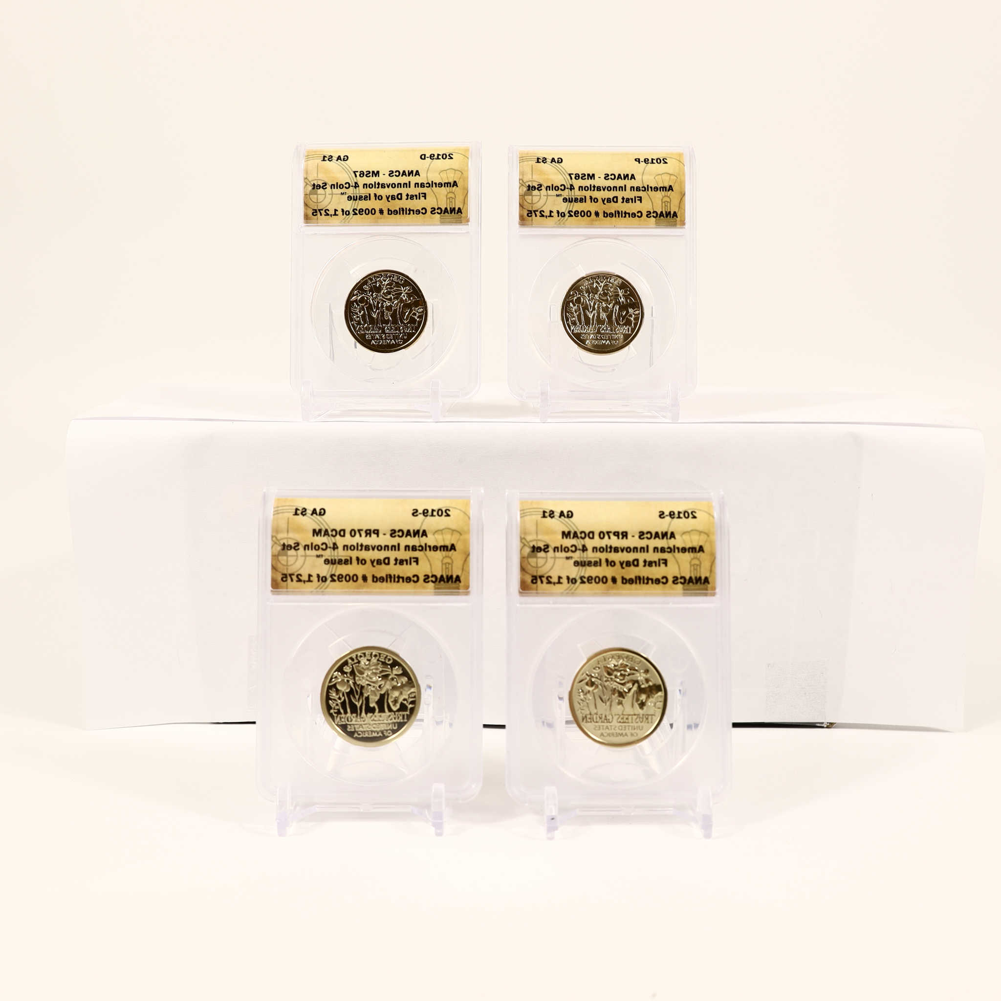 2019 American Innovation Georgia 4 Coin Set ANACS SKU:CPC6601