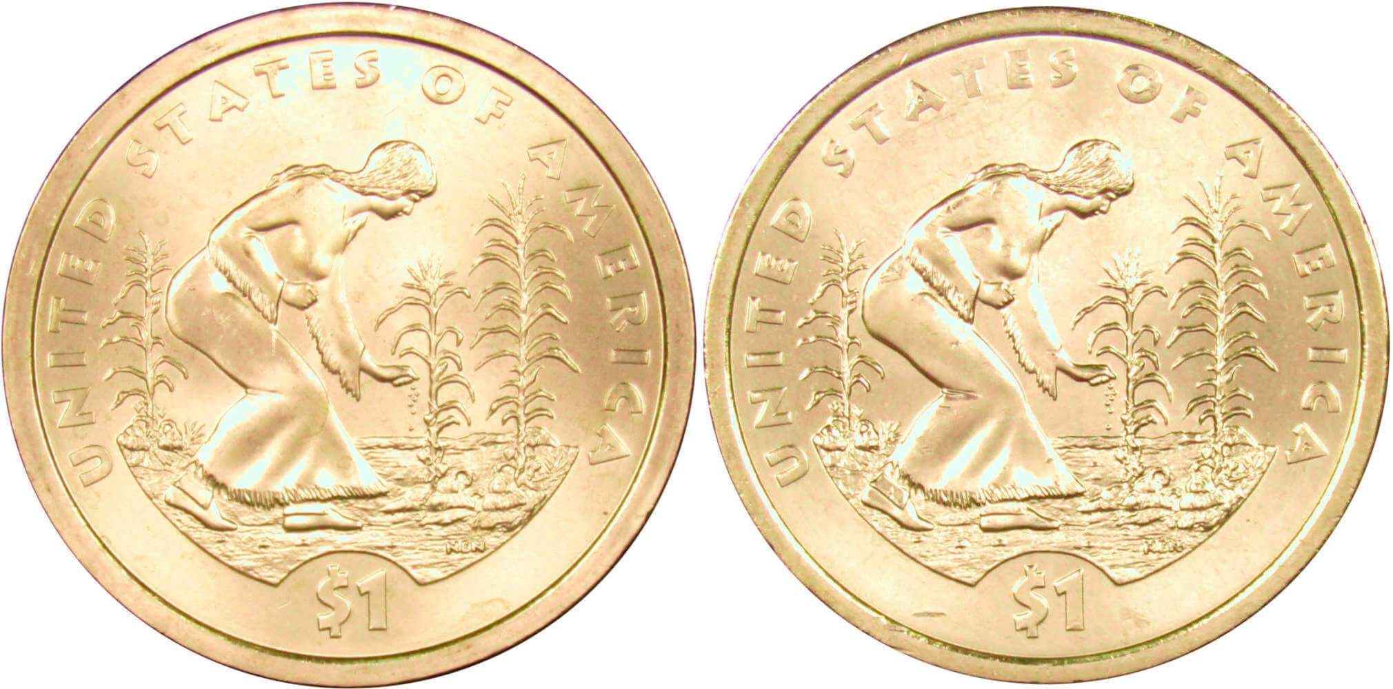 2009 P&D Native American Dollar 2 Coin Set Uncirculated Mint State
