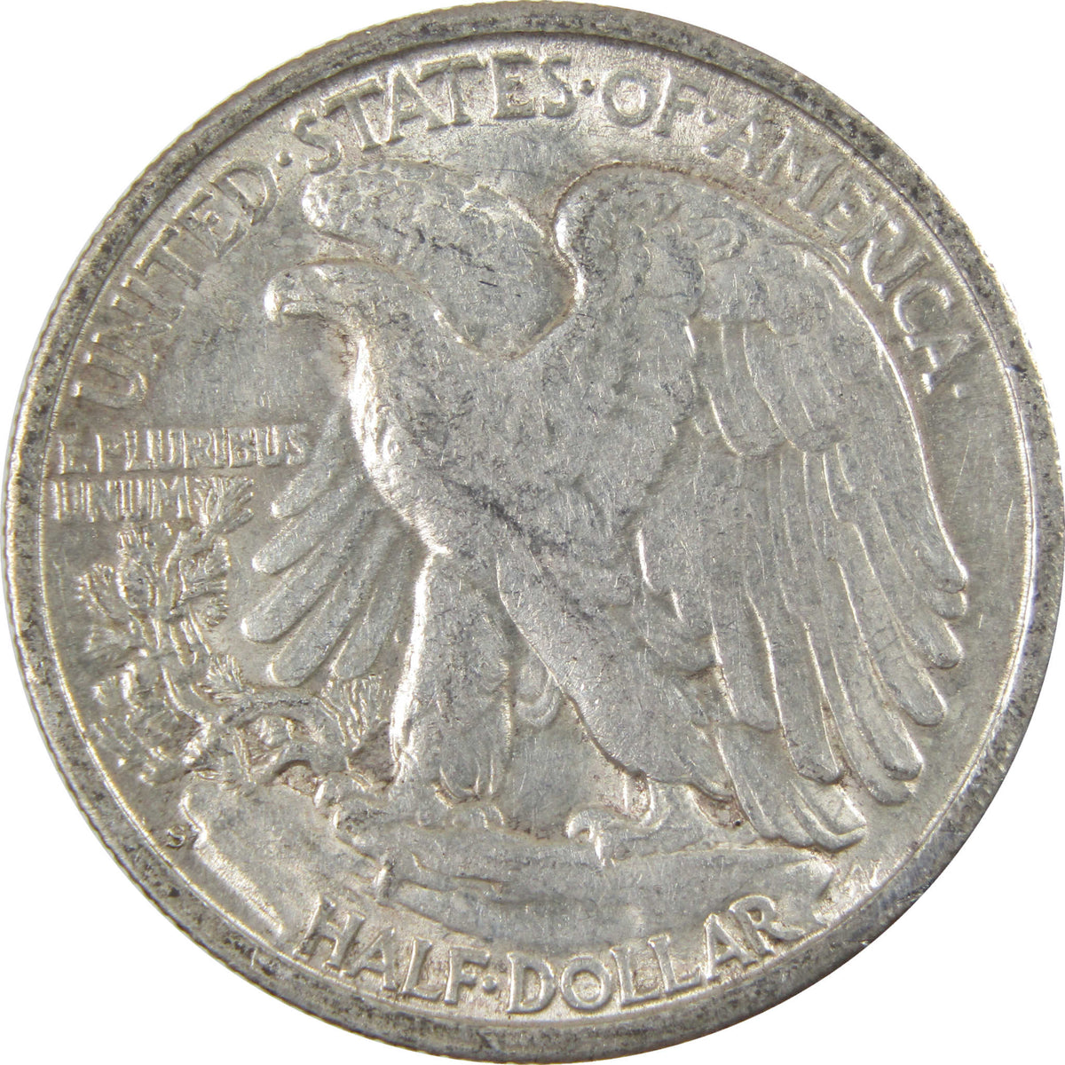 1945 S Liberty Walking Silver 50c Borderline Uncirculated SKU:I28664