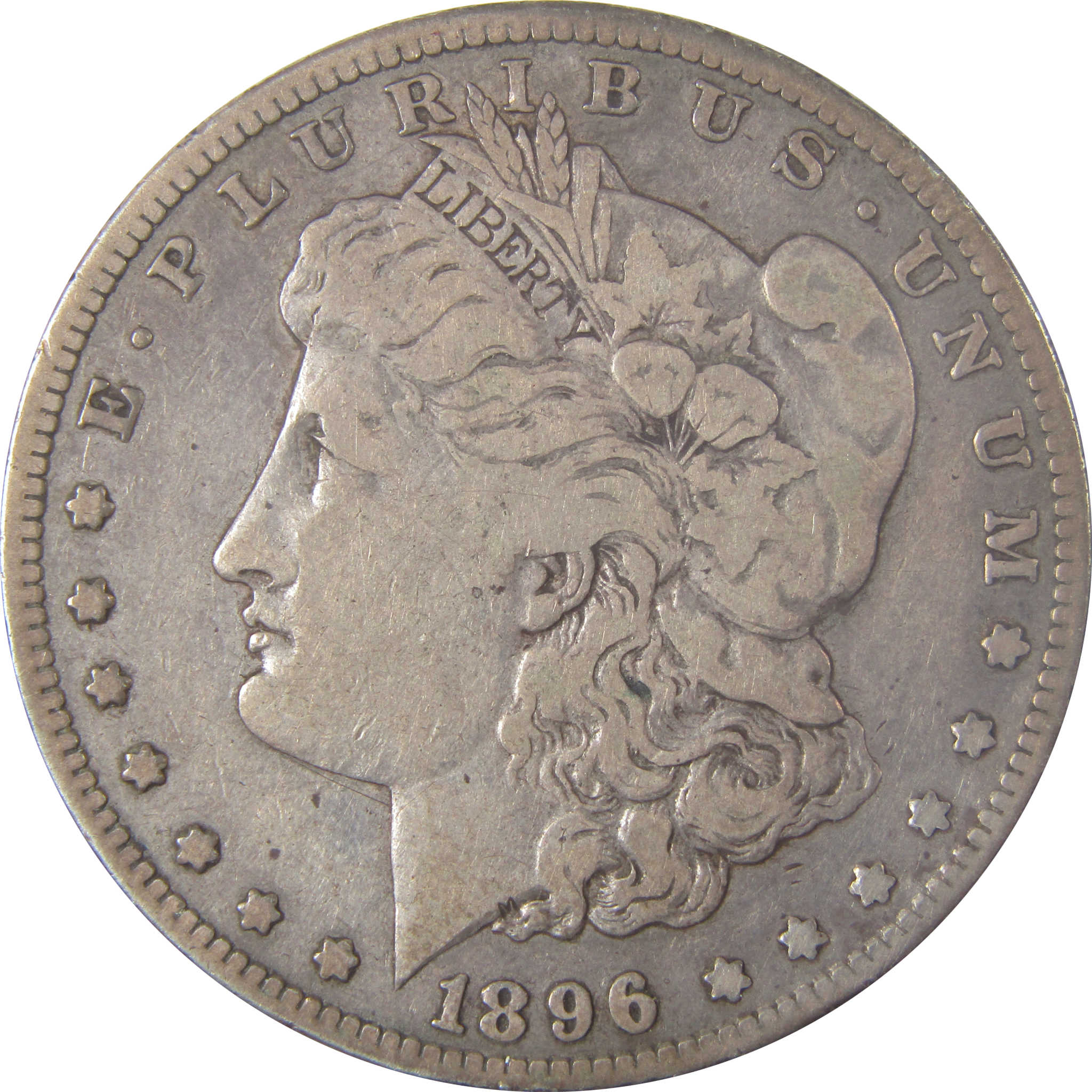 1896 S Morgan Dollar F Fine Silver $1 Coin SKU:I17395 - Morgan coin - Morgan silver dollar - Morgan silver dollar for sale - Profile Coins &amp; Collectibles