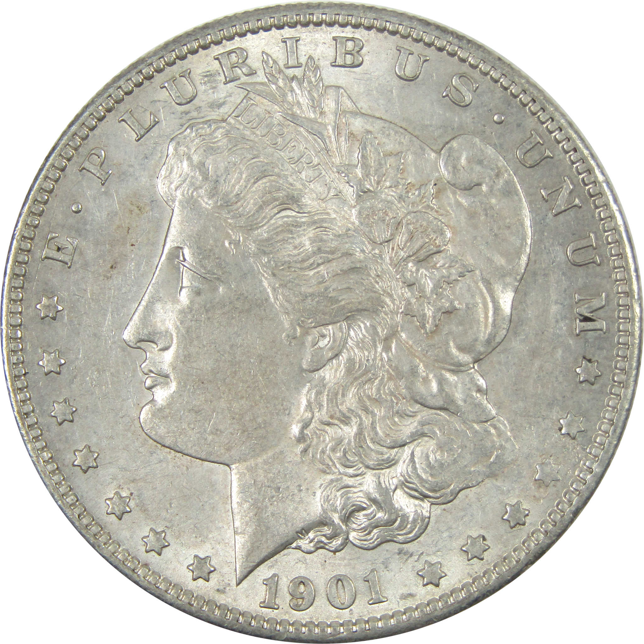 1901 S Morgan Dollar Borderline Uncirculated Silver $1 Coin SKU:I15159 - Morgan coin - Morgan silver dollar - Morgan silver dollar for sale - Profile Coins &amp; Collectibles