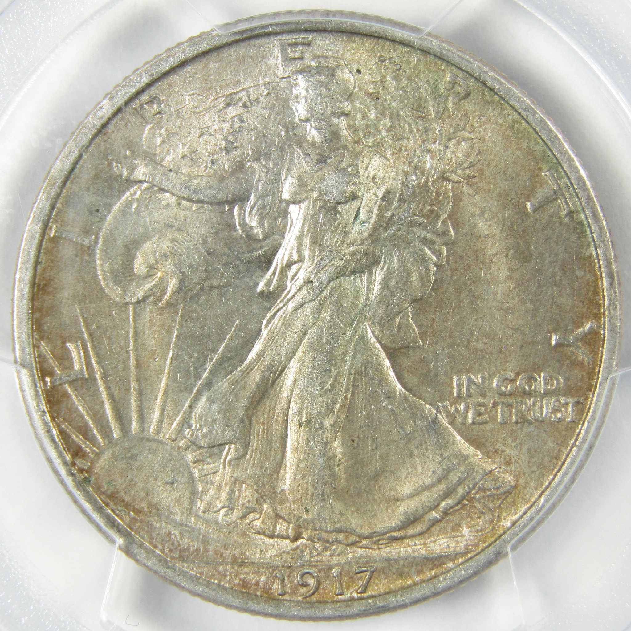 1917 Liberty Walking Silver Half Dollar MS 63 PCGS 50c Coin SKU:I23283