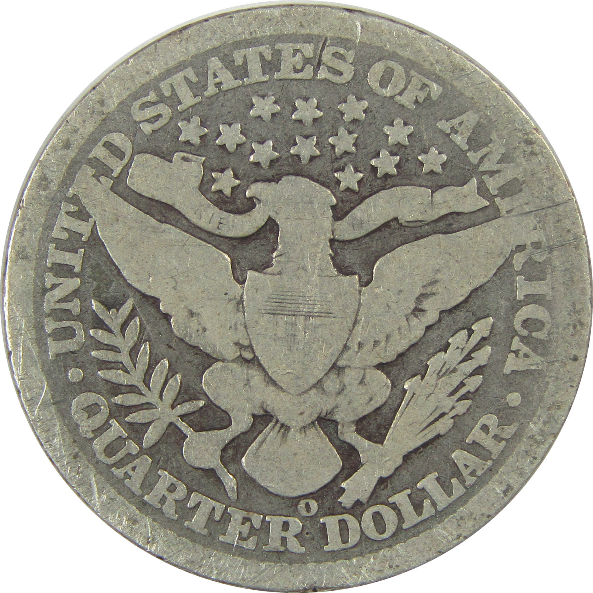 1897 O Barber Quarter AG About Good Silver 25c Coin SKU:I21791