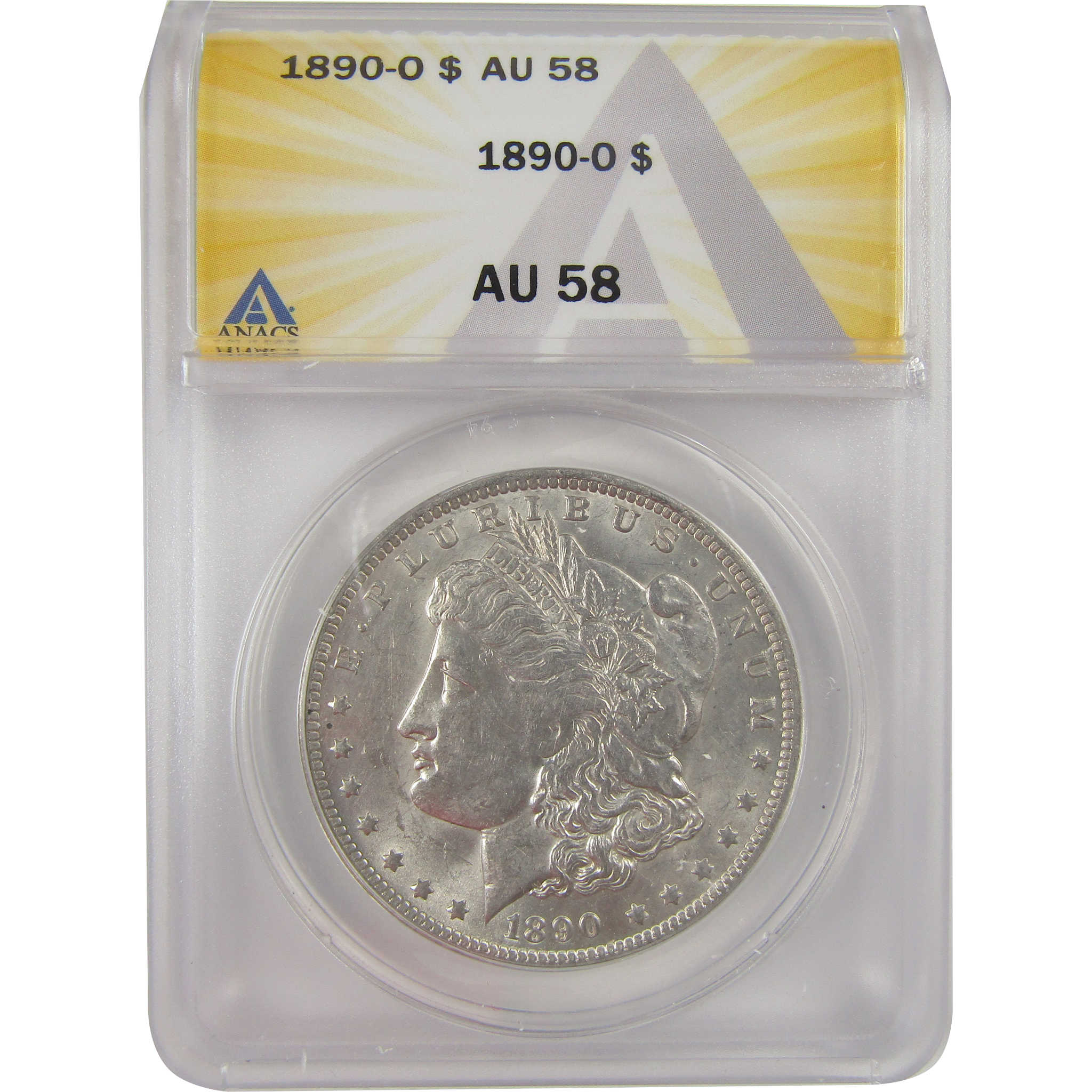 1890 O Morgan Dollar AU 58 ANACS Silver $1 Coin SKU:I20940 - Morgan coin - Morgan silver dollar - Morgan silver dollar for sale - Profile Coins &amp; Collectibles