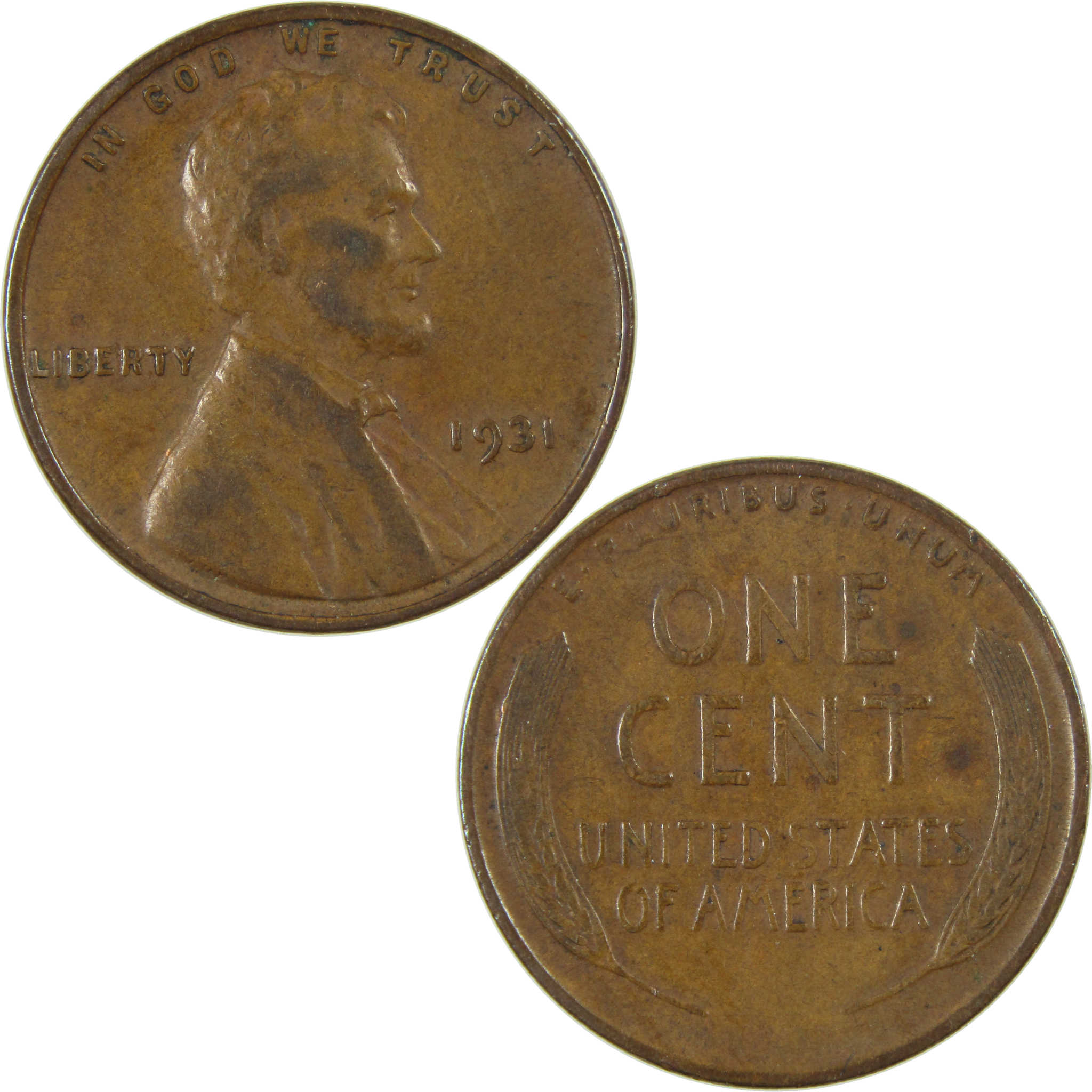 1931 Lincoln Wheat Cent VF Very Fine Penny 1c Coin SKU:I27252