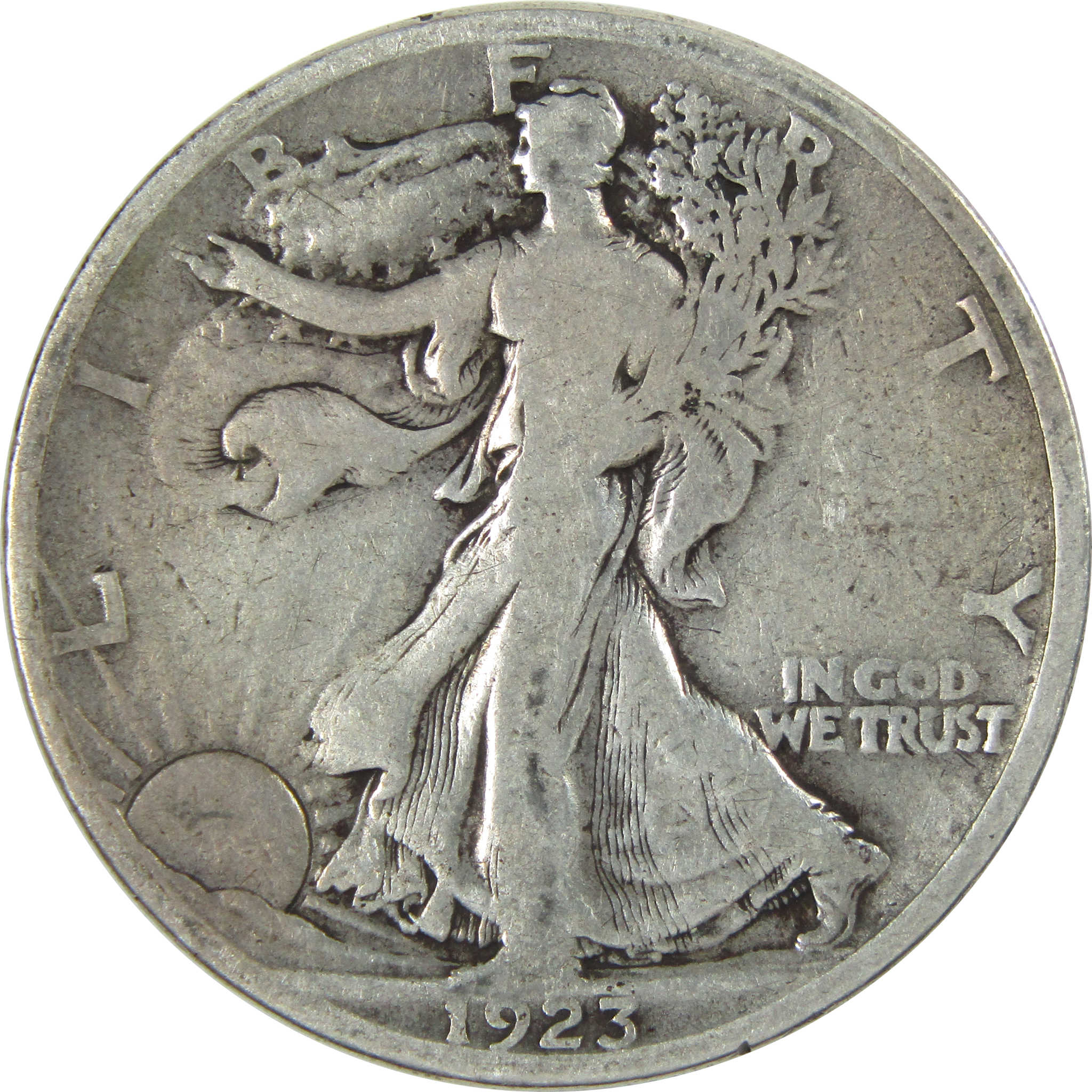 1923 S Liberty Walking Half Dollar VG Details Silver 50c SKU:I13720