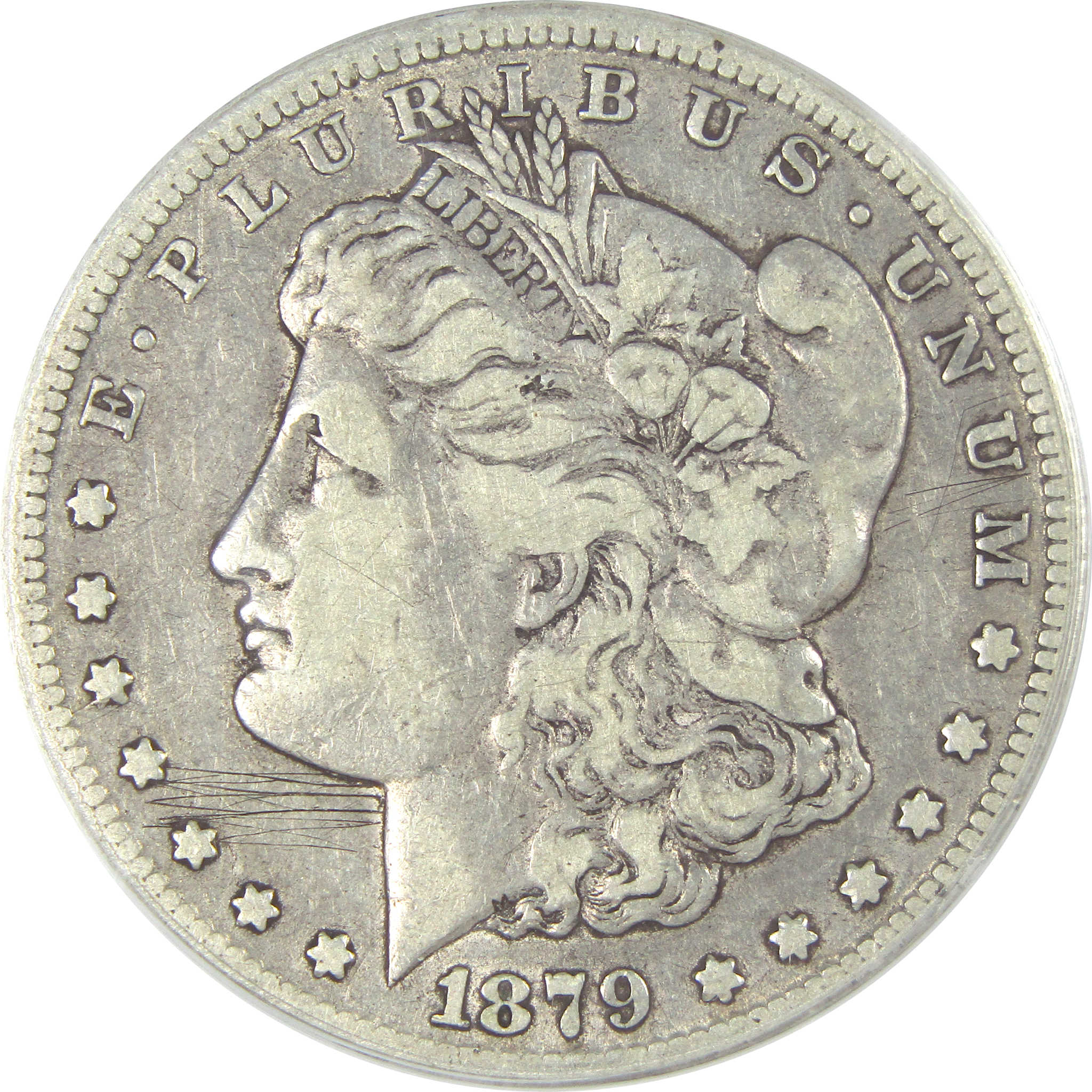 1879 CC Morgan Dollar F 15 Details ANACS Silver $1 Coin SKU:I16188 - Morgan coin - Morgan silver dollar - Morgan silver dollar for sale - Profile Coins &amp; Collectibles