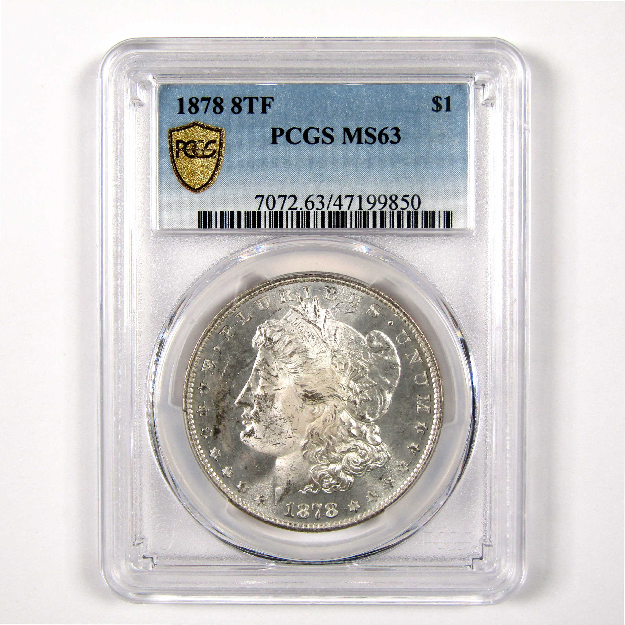 1878 8TF Morgan Dollar MS 63 PCGS Silver $1 Uncirculated SKU:I11316 - Morgan coin - Morgan silver dollar - Morgan silver dollar for sale - Profile Coins &amp; Collectibles