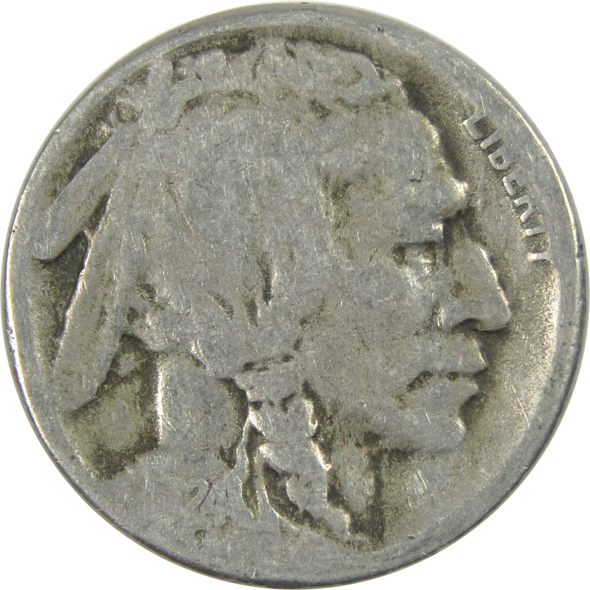 1924 S Indian Head Buffalo Nickel AG About Good 5c Coin SKU:I16500