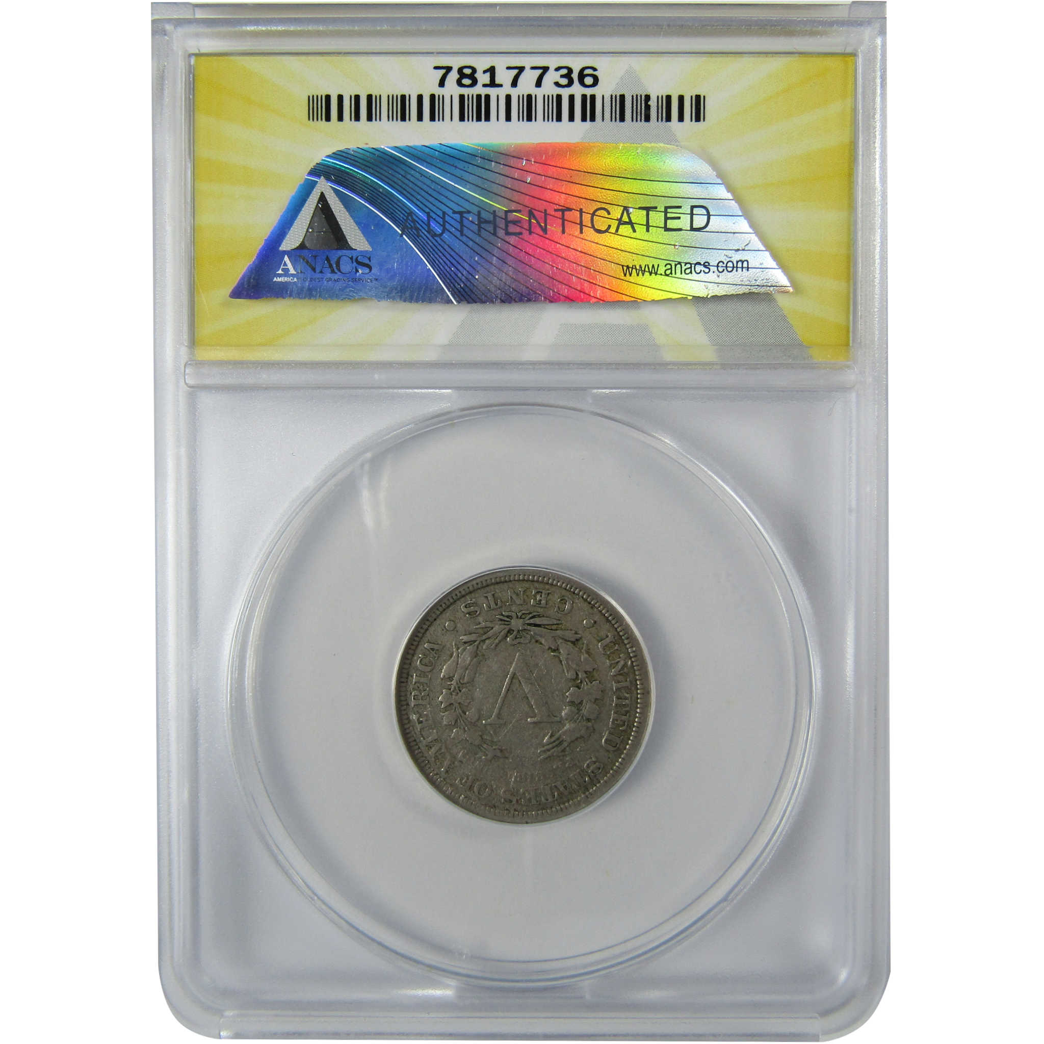 1886 Liberty Head V Nickel VG 10 ANACS 5c Coin Collectible SKU:CP760