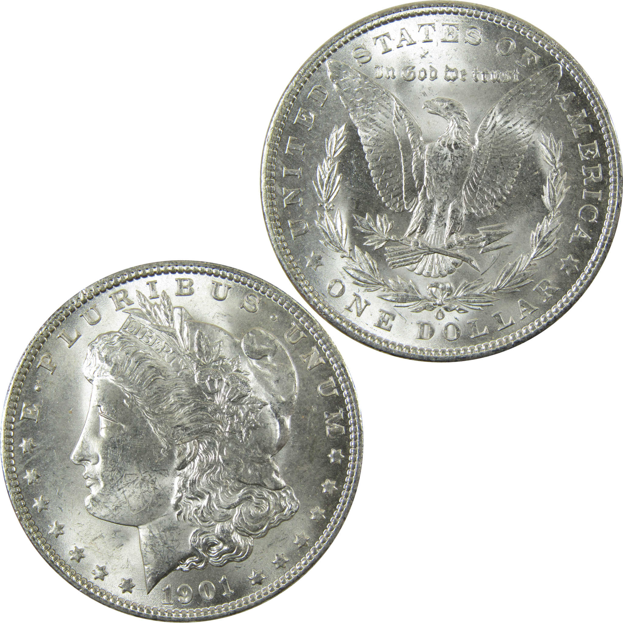 1901 O Morgan Silver Dollar Uncirculated Mint State $1 Coin SKU:I28494